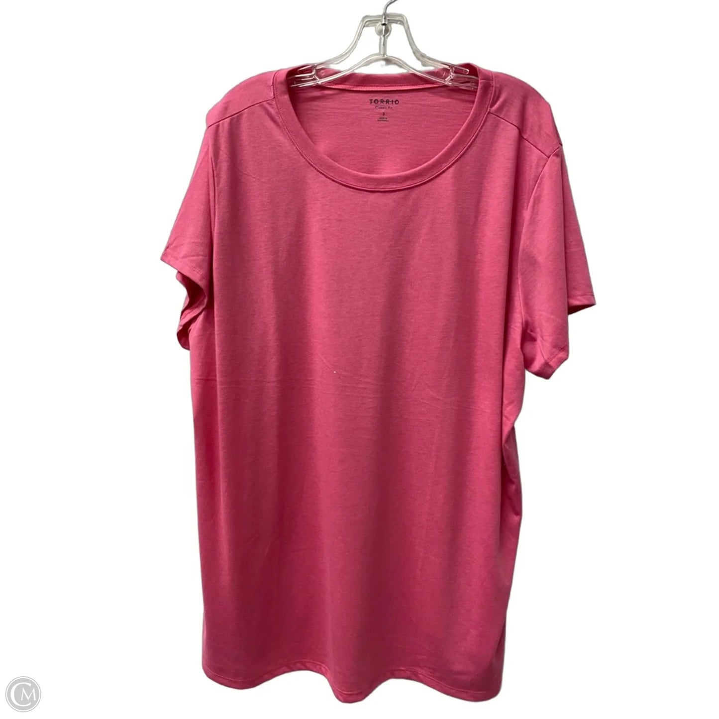 Top Short Sleeve Basic By Torrid In Pink, Size: 3x