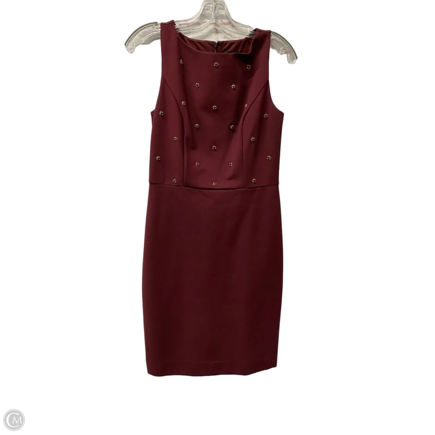 Dress Work By Ann Taylor In Maroon, Size: Xs