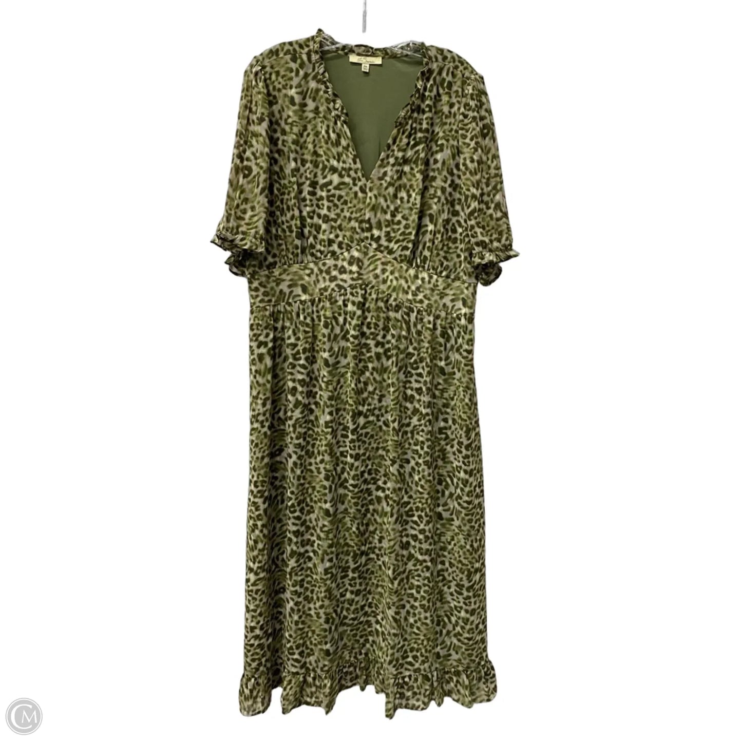 Dress Casual Maxi By Cme In Green, Size: 1x