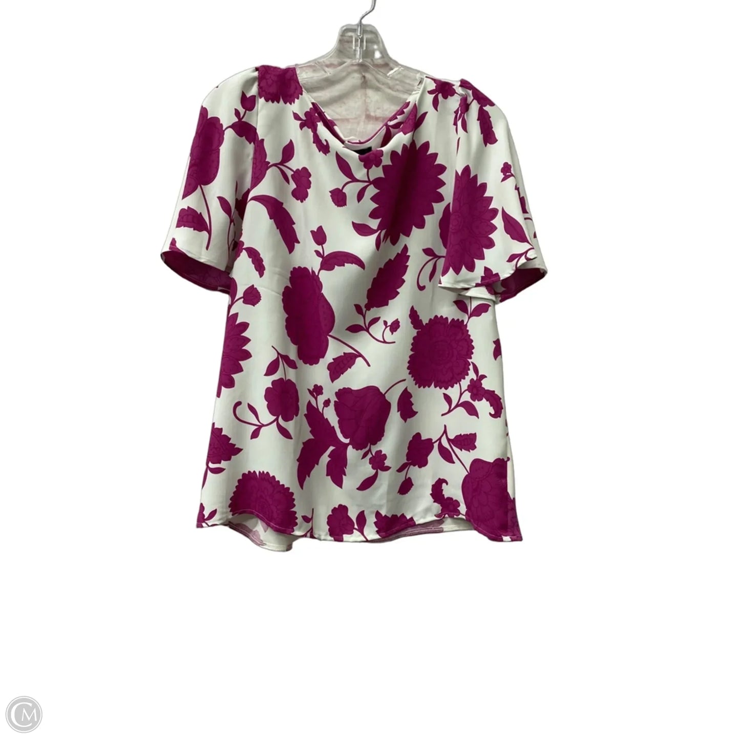 Top Short Sleeve By Ann Taylor In Pink, Size: Xl