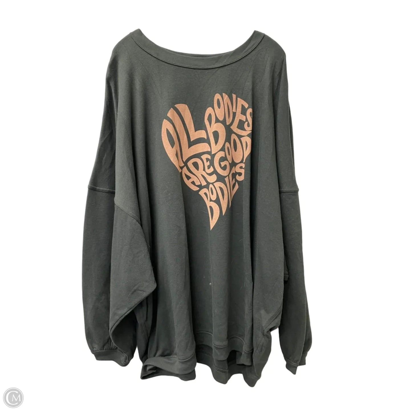 Top Long Sleeve By Torrid In Grey, Size: 4x