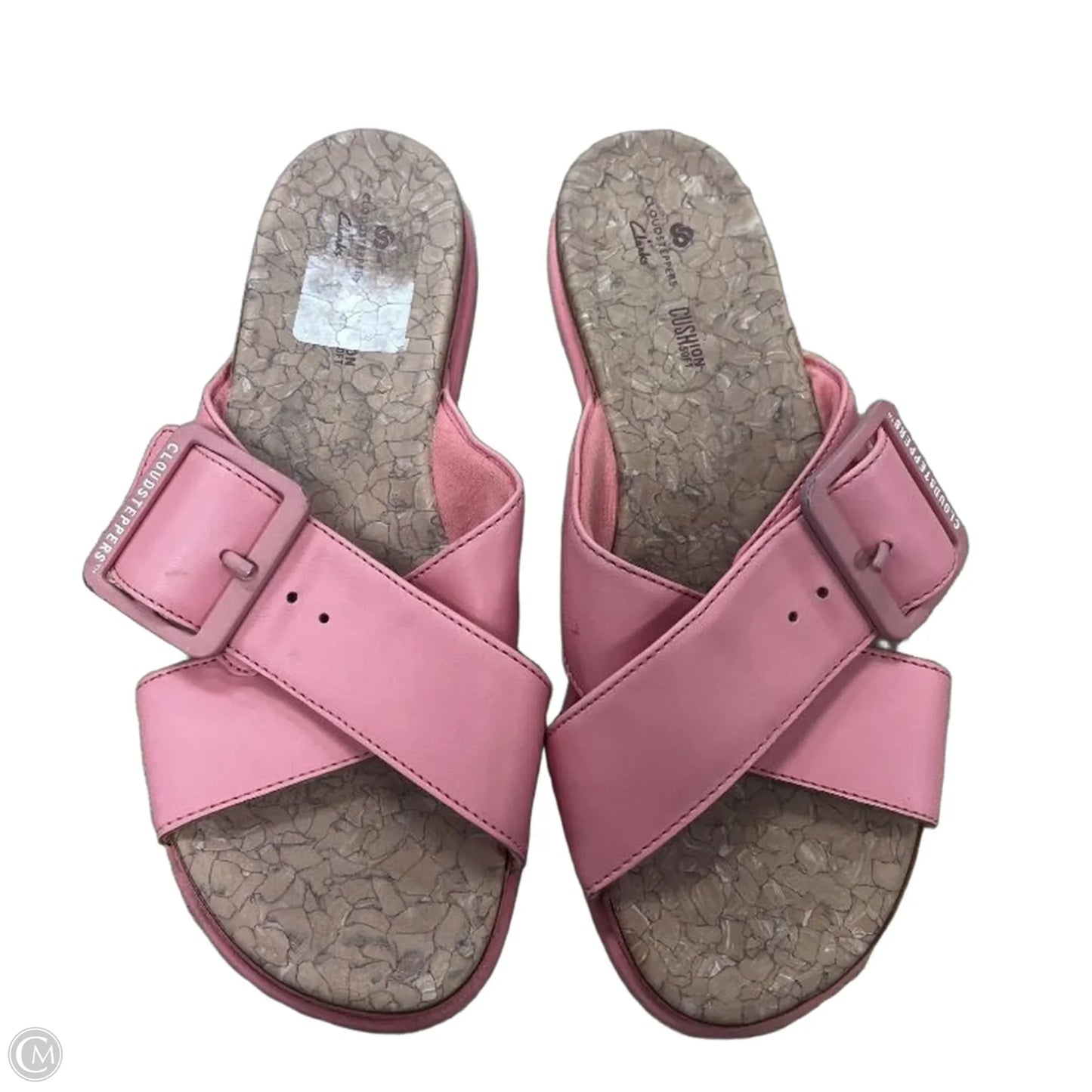 Sandals Flats By Clarks In Coral, Size: 7