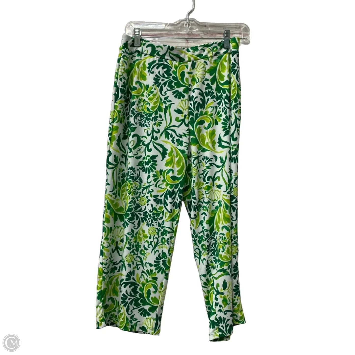 Pants Cropped By Susan Graver In Green, Size: Sp