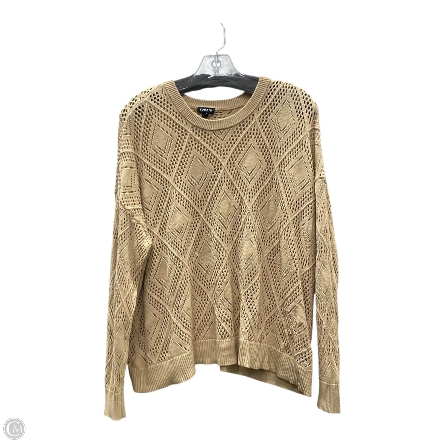 Sweater By Torrid In Tan, Size: 2x