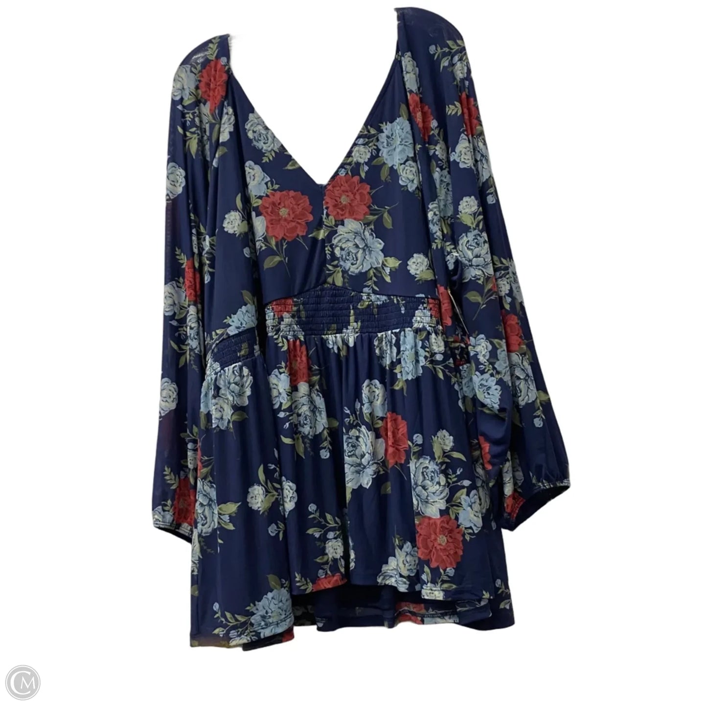 Top Long Sleeve By Torrid In Blue, Size: 5