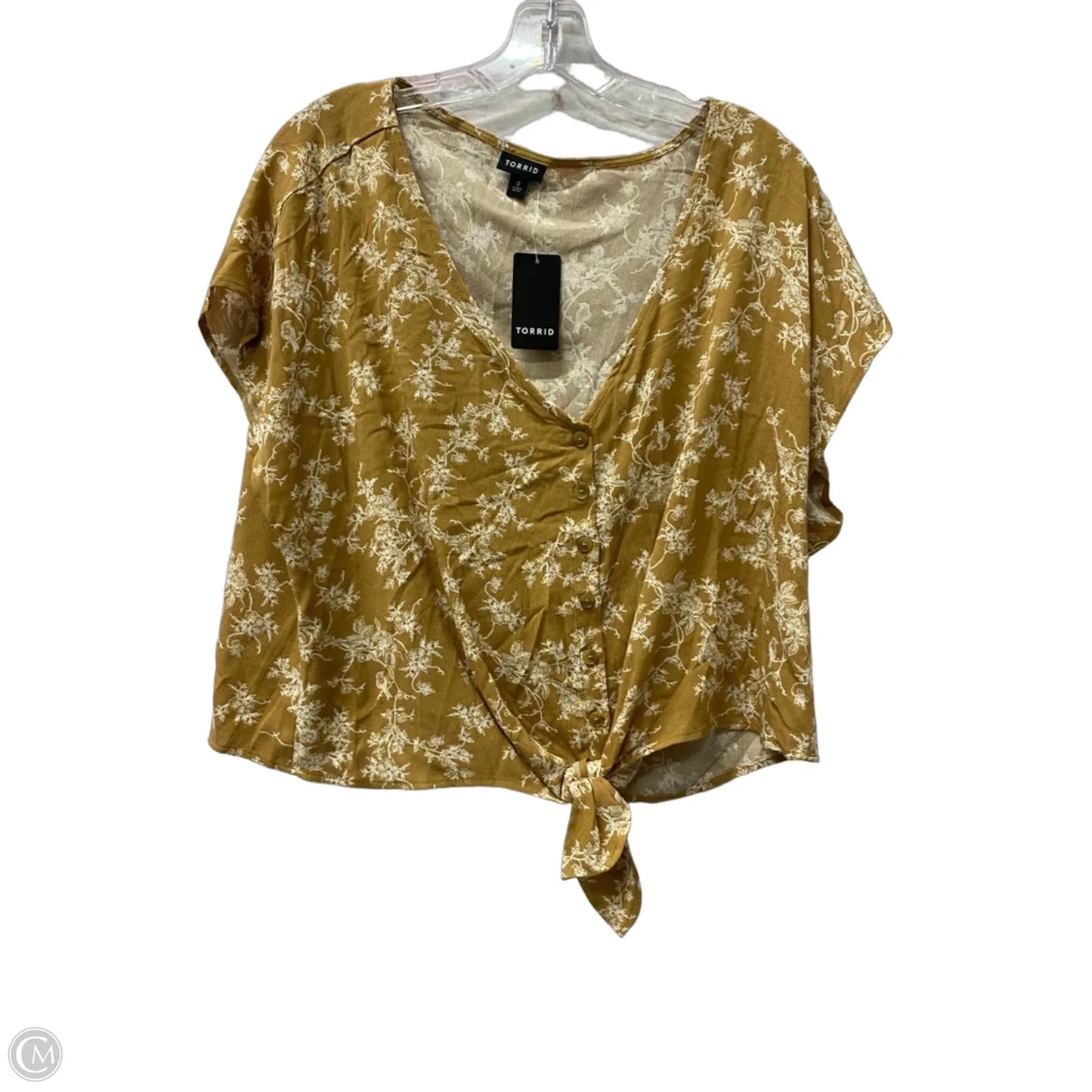 Top Short Sleeve By Torrid In Brown, Size: L