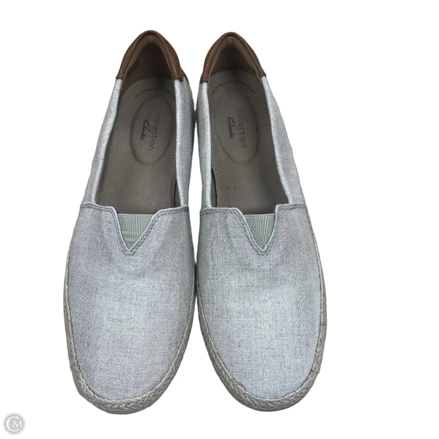 Shoes Flats By Clarks In Tan, Size: 10