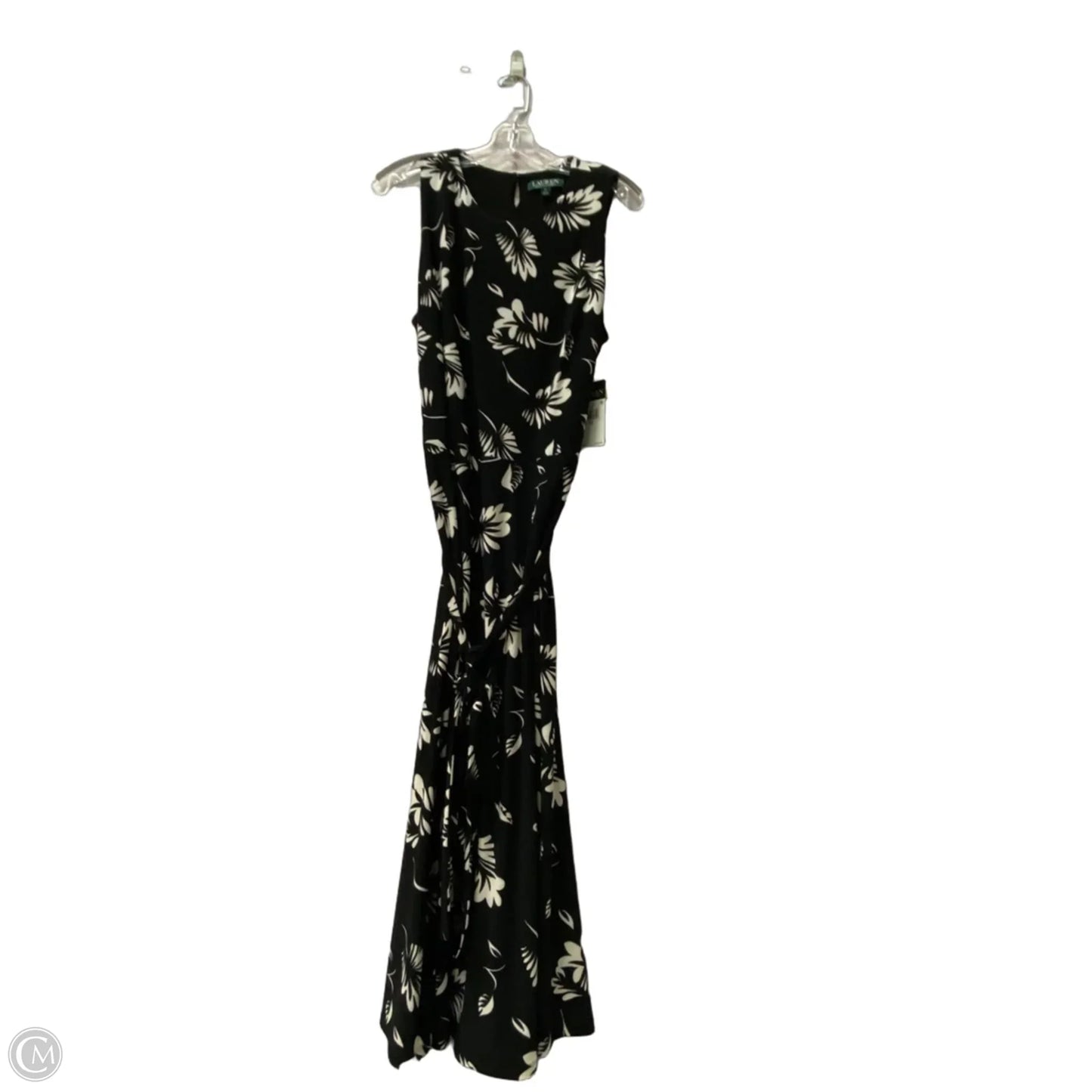 Dress Casual Maxi By Lauren By Ralph Lauren In Black & White, Size: Xl