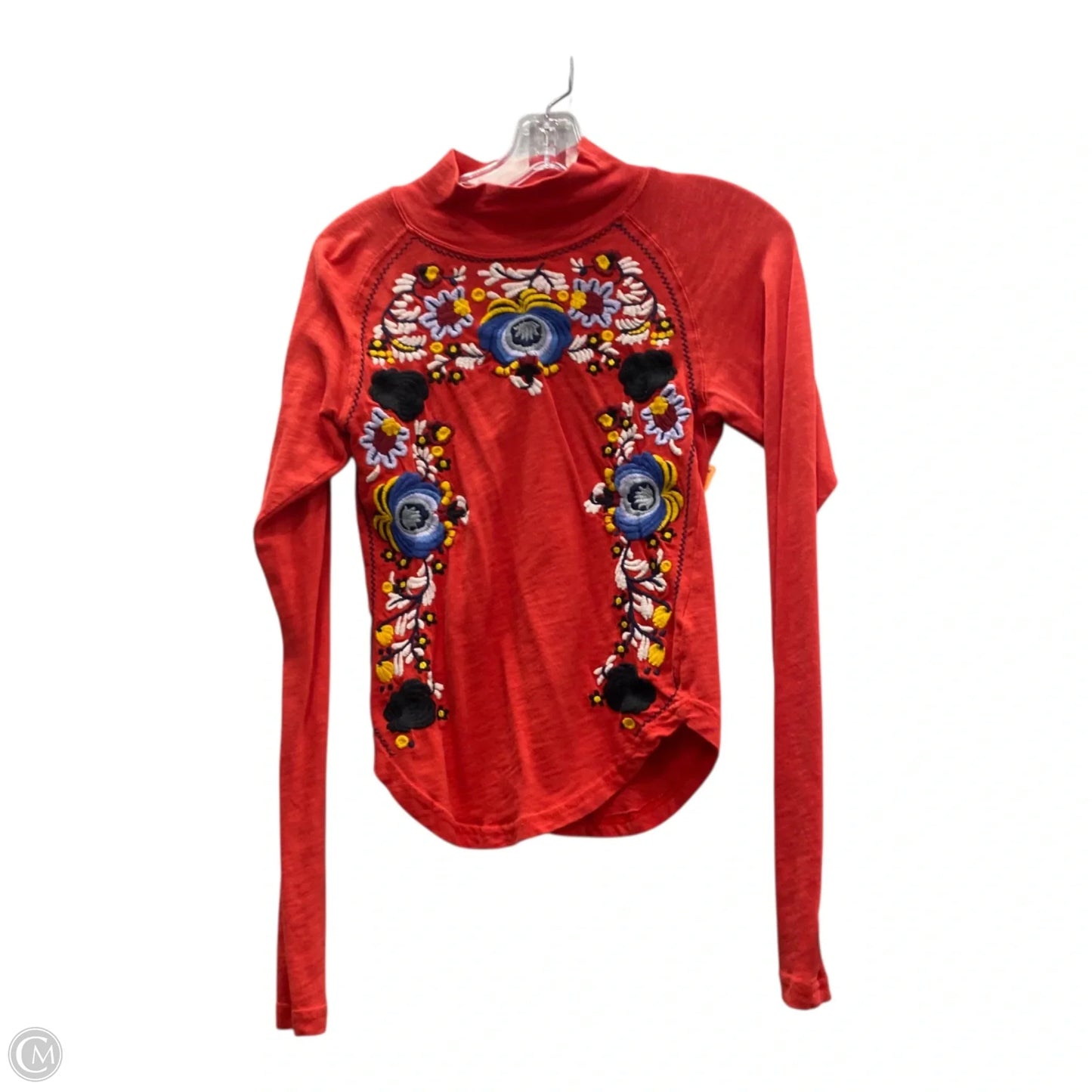 Top Long Sleeve By Free People In Red, Size: S