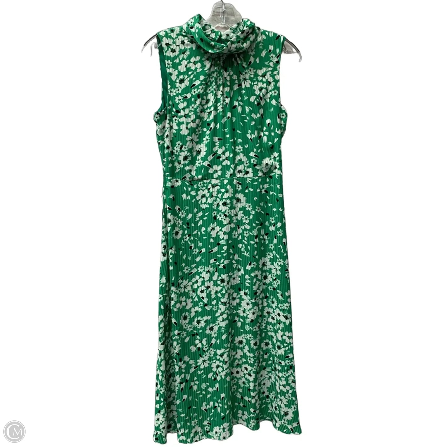 Dress Designer By Karl Lagerfeld In Green & White, Size: Xs