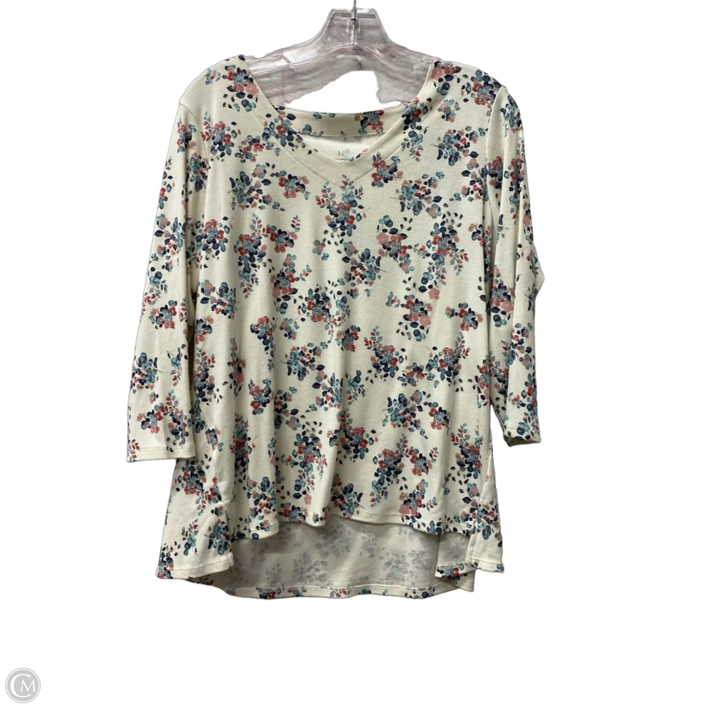 Top Long Sleeve By J. Jill In Cream, Size: Lp
