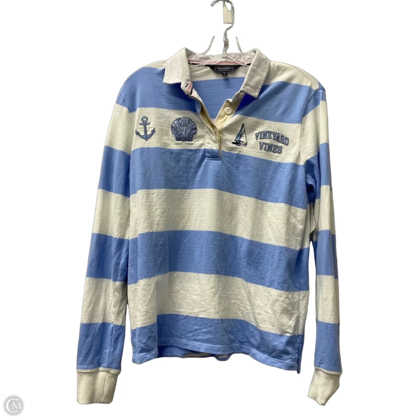 Top Long Sleeve By Vineyard Vines In Blue, Size: S
