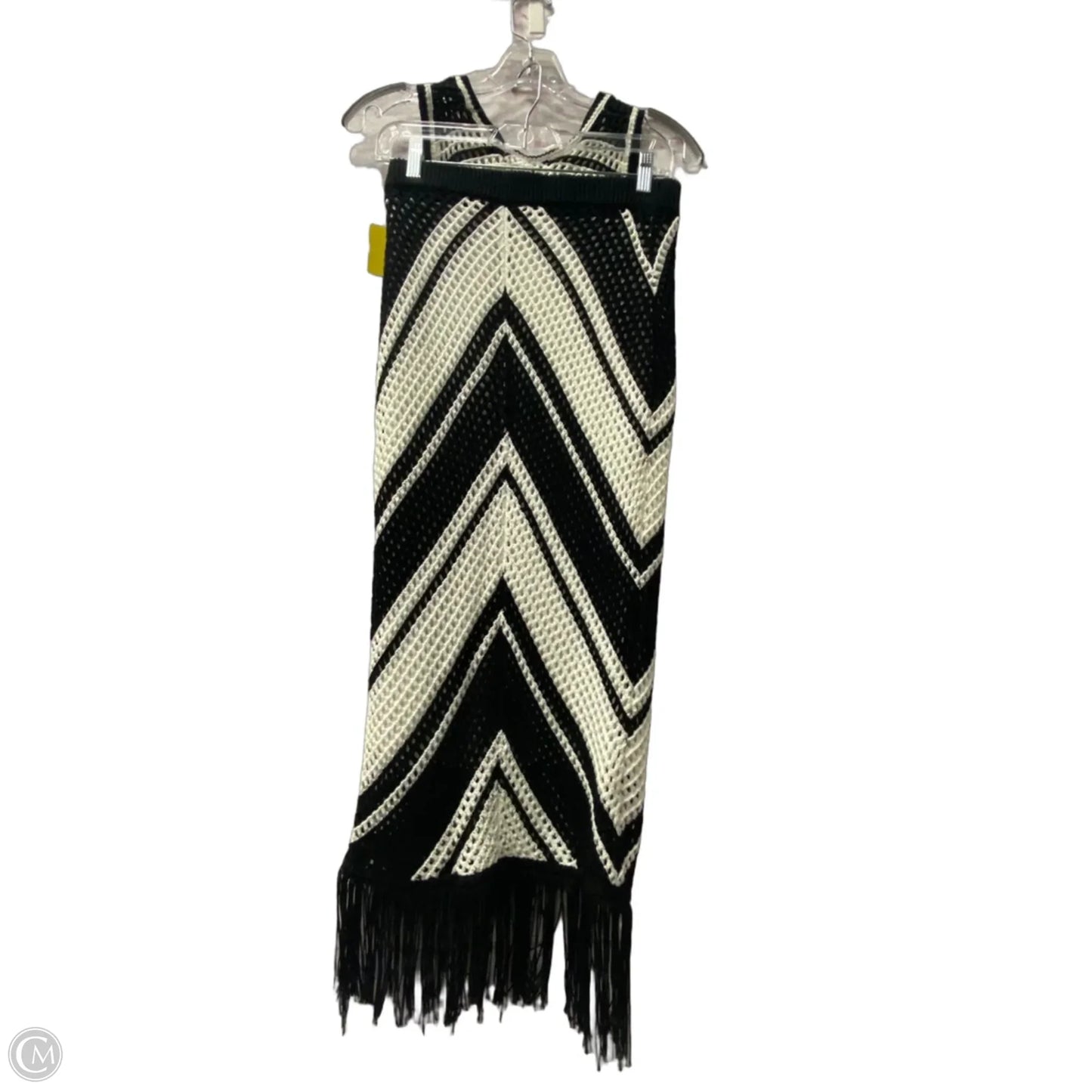 Skirt Set 2pc By Willow & wind In Black & White, Size: M