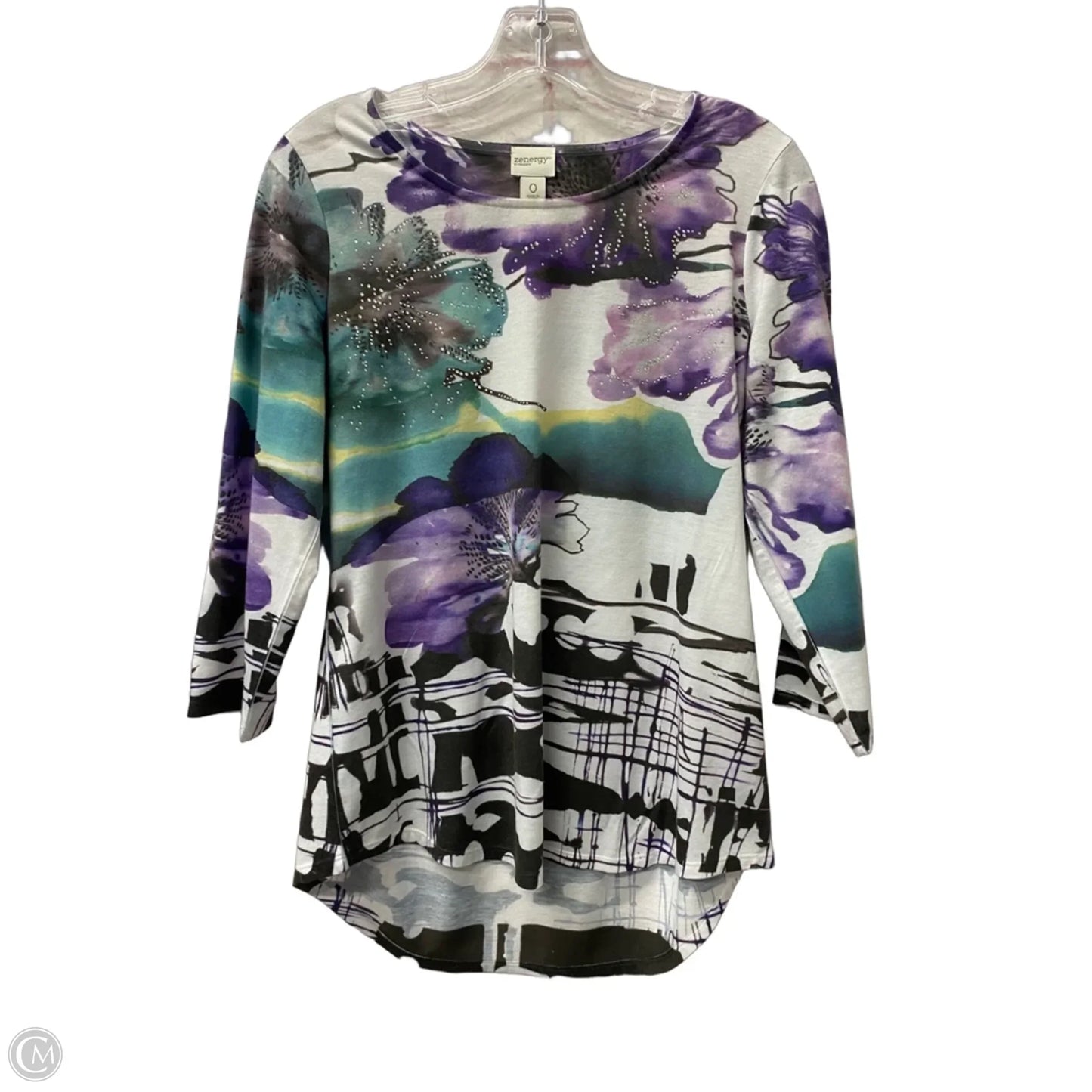 Top Long Sleeve By Chicos In Purple, Size: S