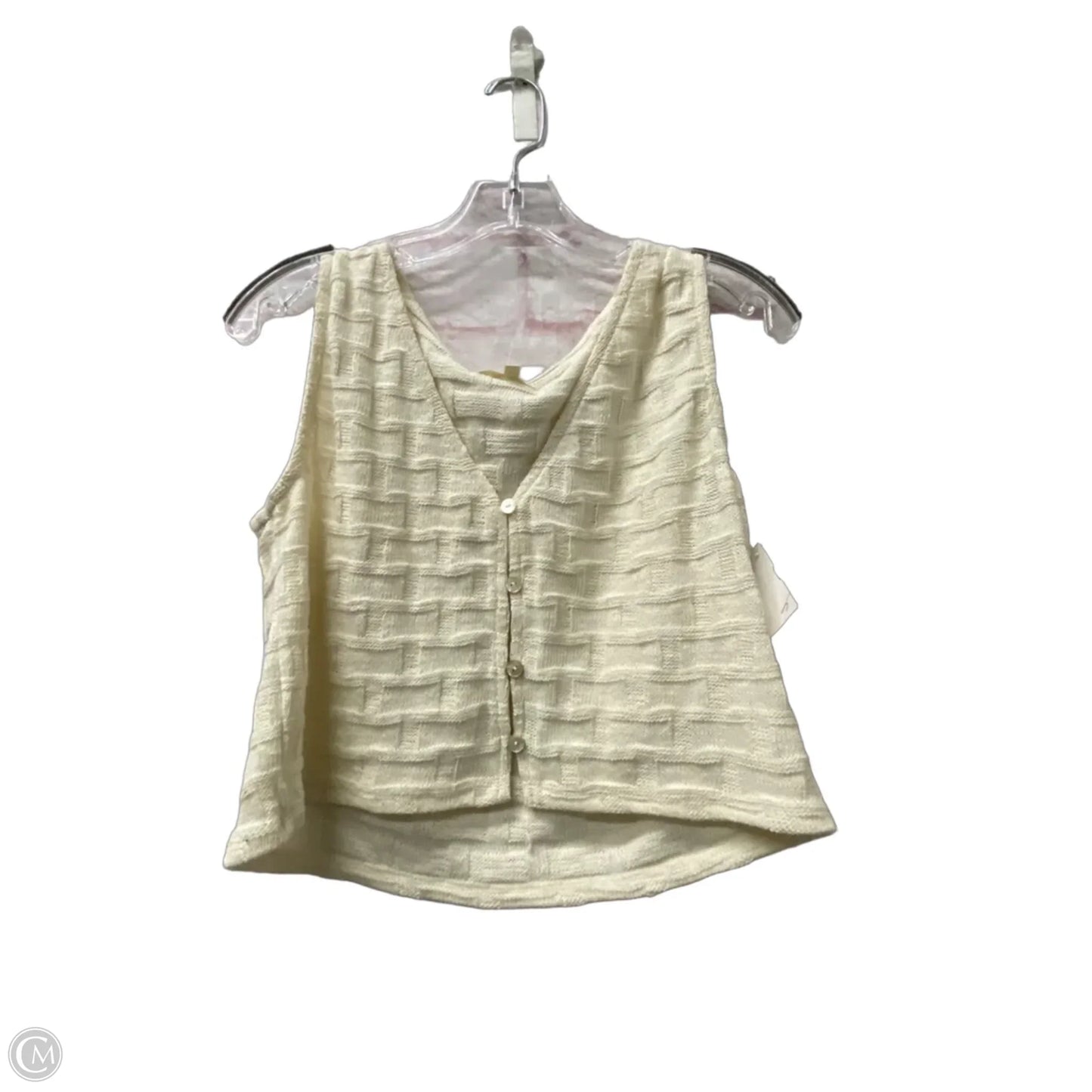 Top Sleeveless By Madewell In Ivory, Size: M