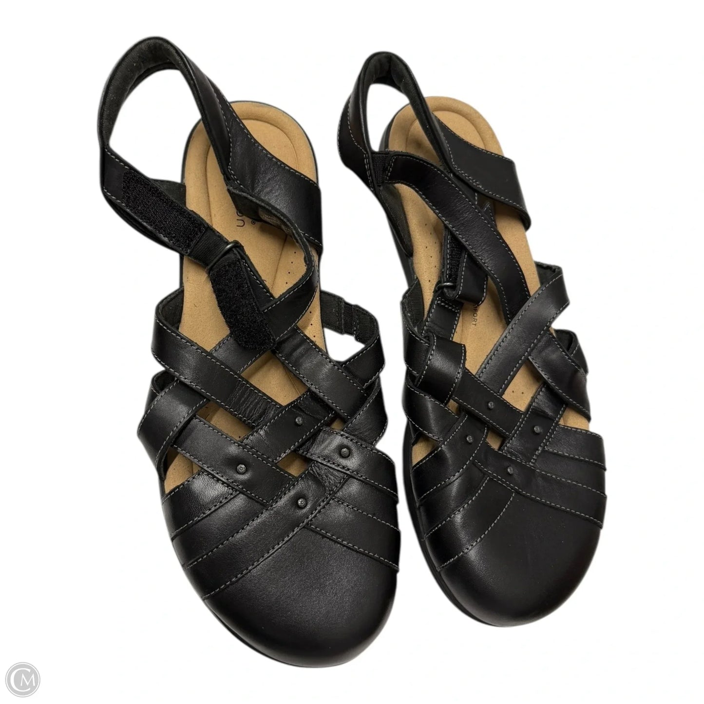 Shoes Flats By Clarks In Black, Size: 10