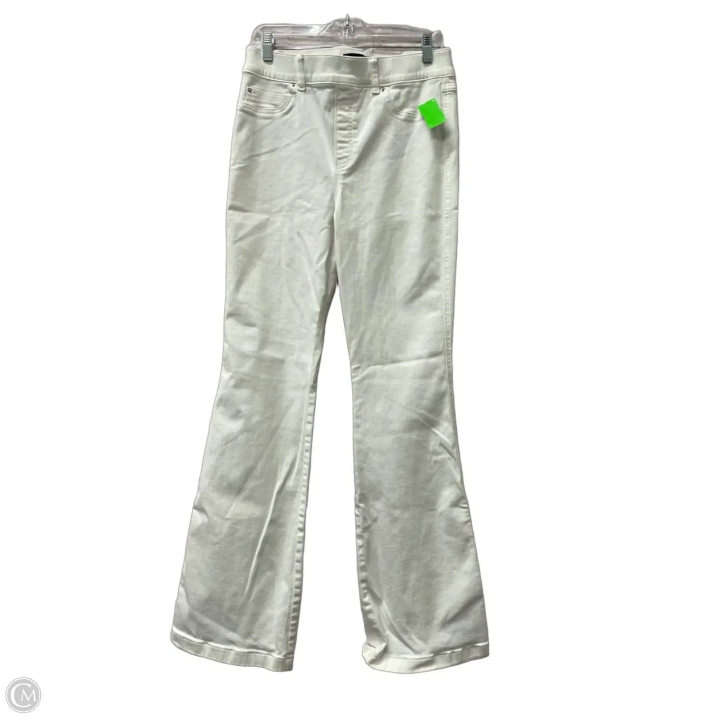 Jeans Flared By Spanx In White, Size: L