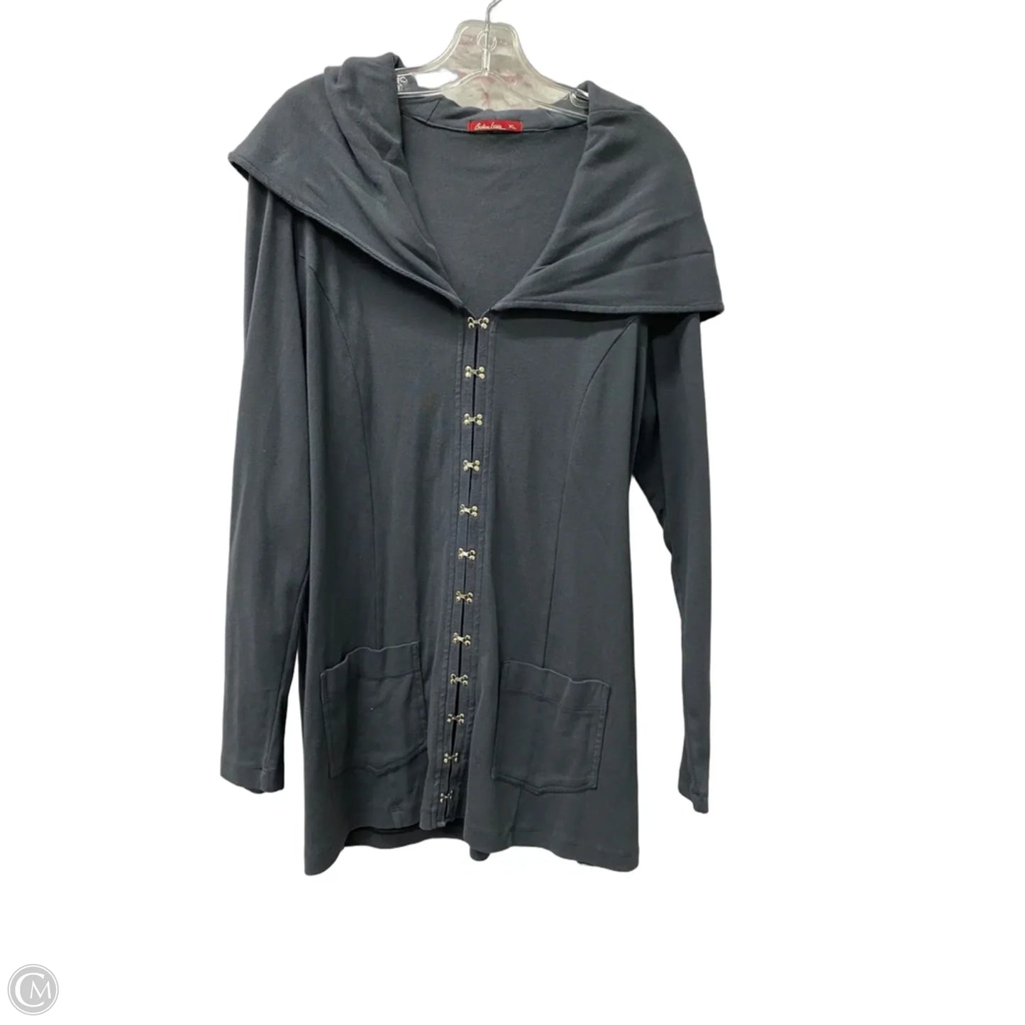 Cardigan By Barbara lesser In Grey, Size: Xl