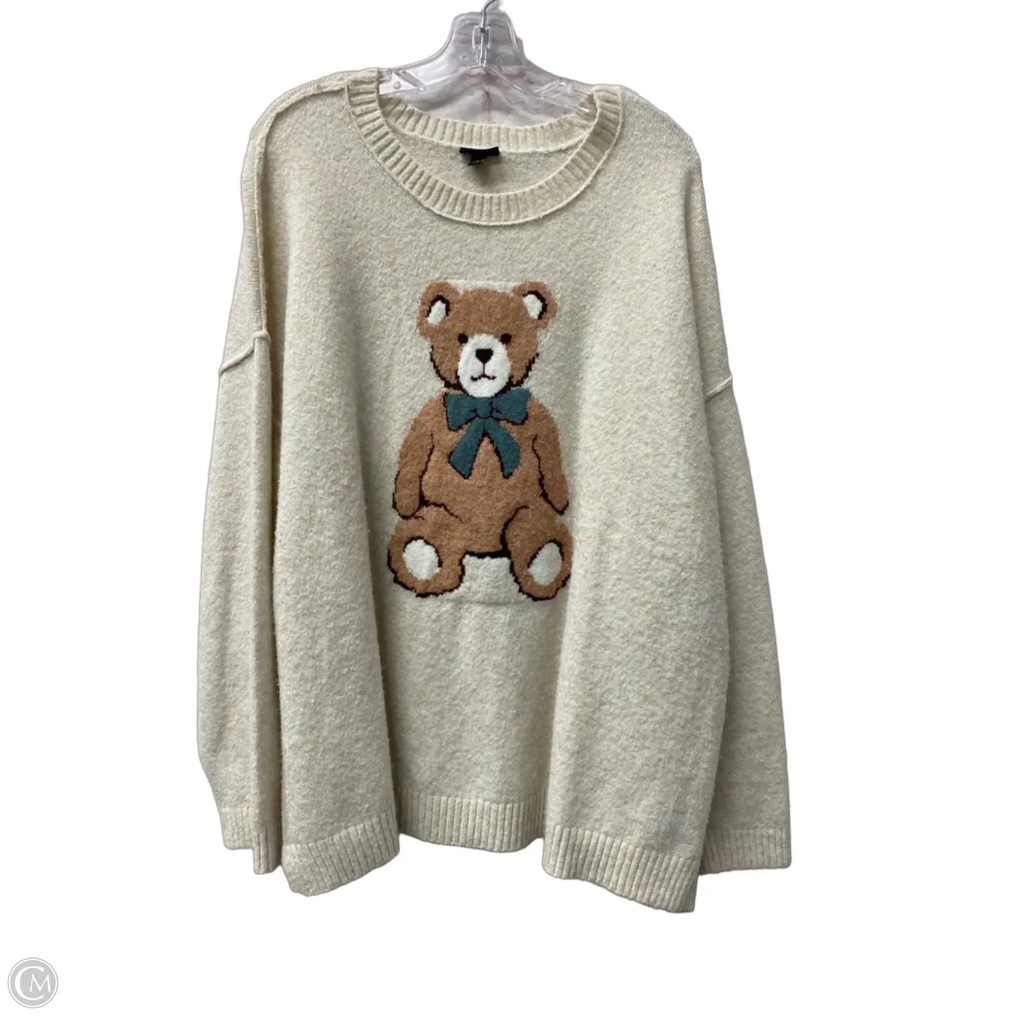 Sweater By Torrid In Cream, Size: 3x