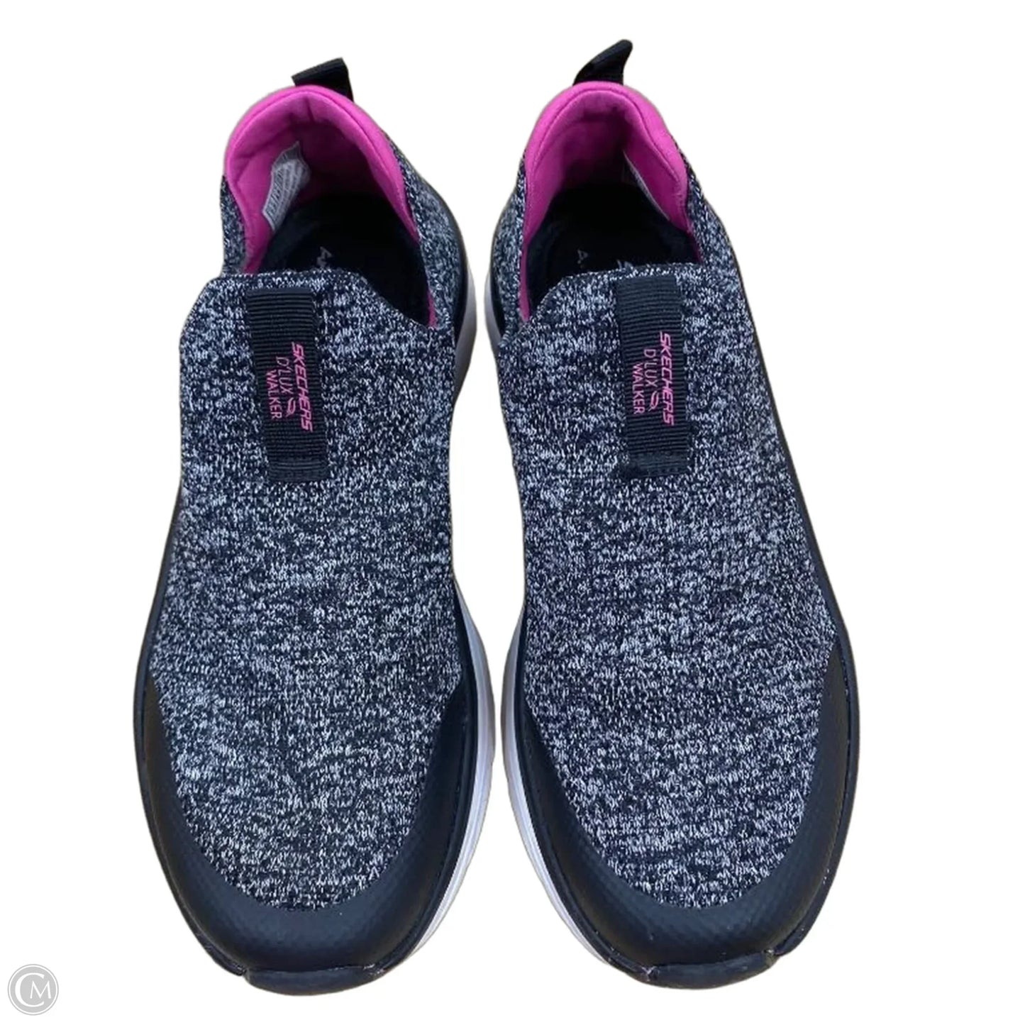 Shoes Sneakers By Skechers In Black & Grey, Size: 7.5