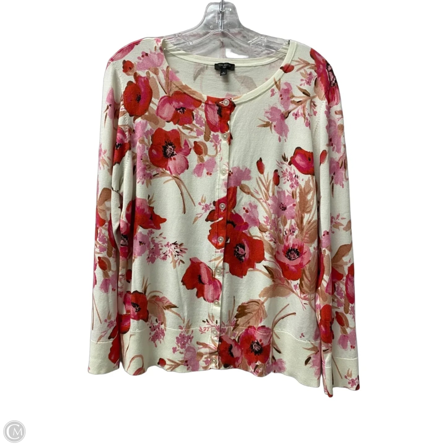 Cardigan By Talbots In Pink, Size: 1x