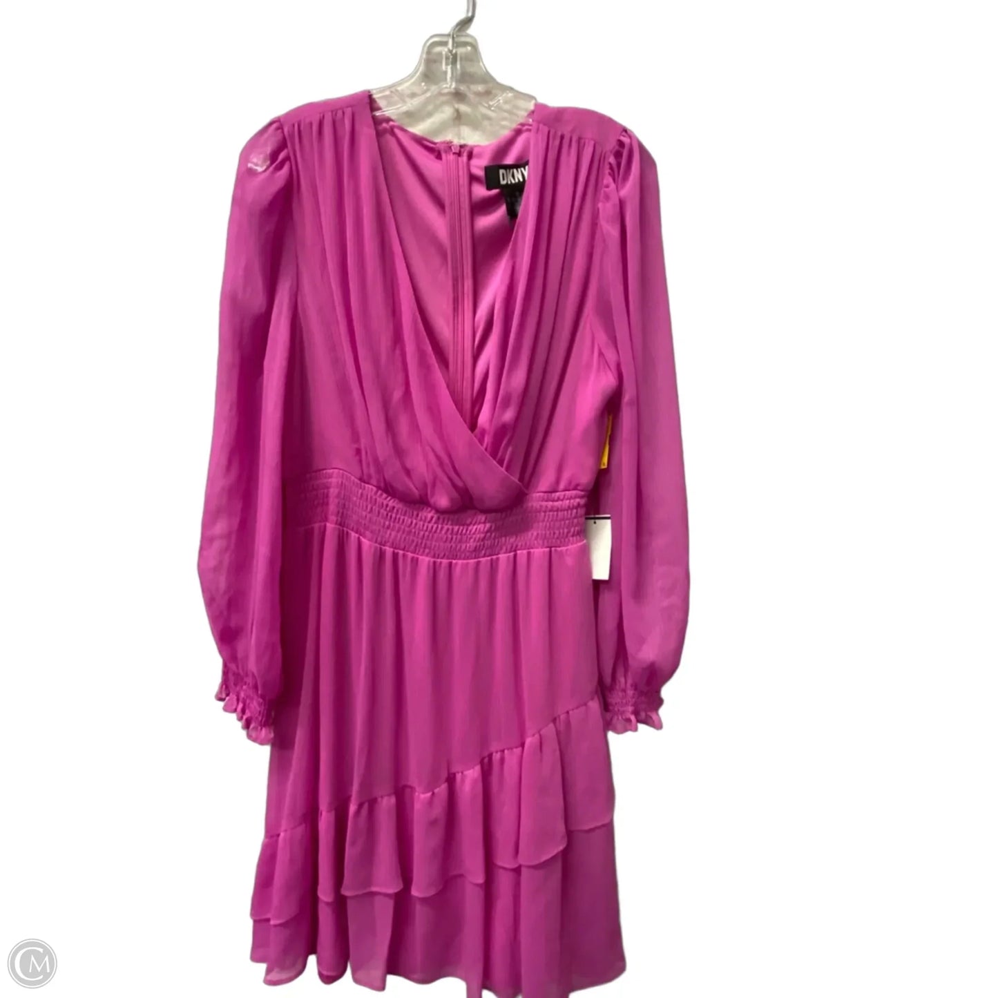 Dress Party Midi By Dkny In Purple, Size: Xl