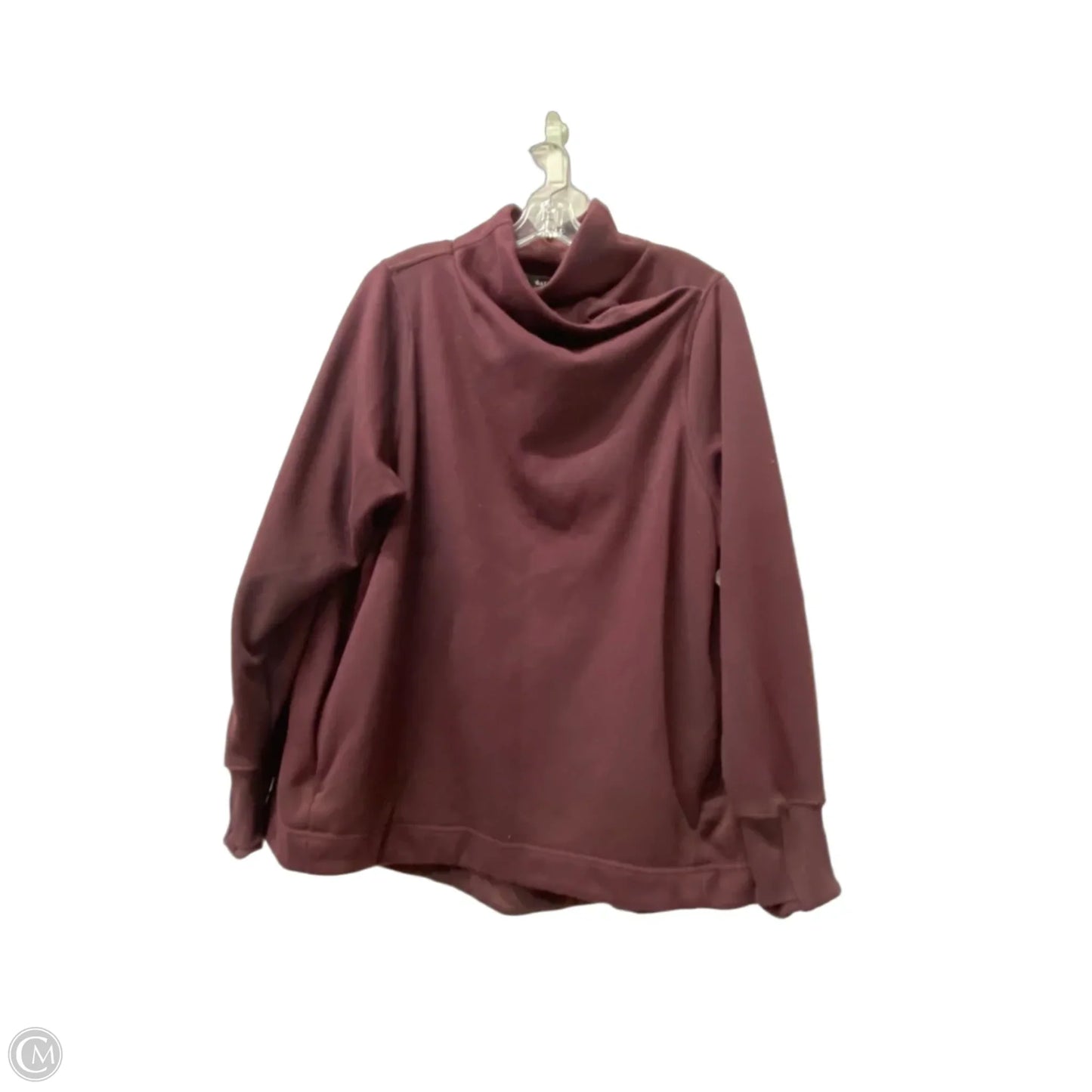 Athletic Sweatshirt Collar By Athleta In Maroon, Size: 1x