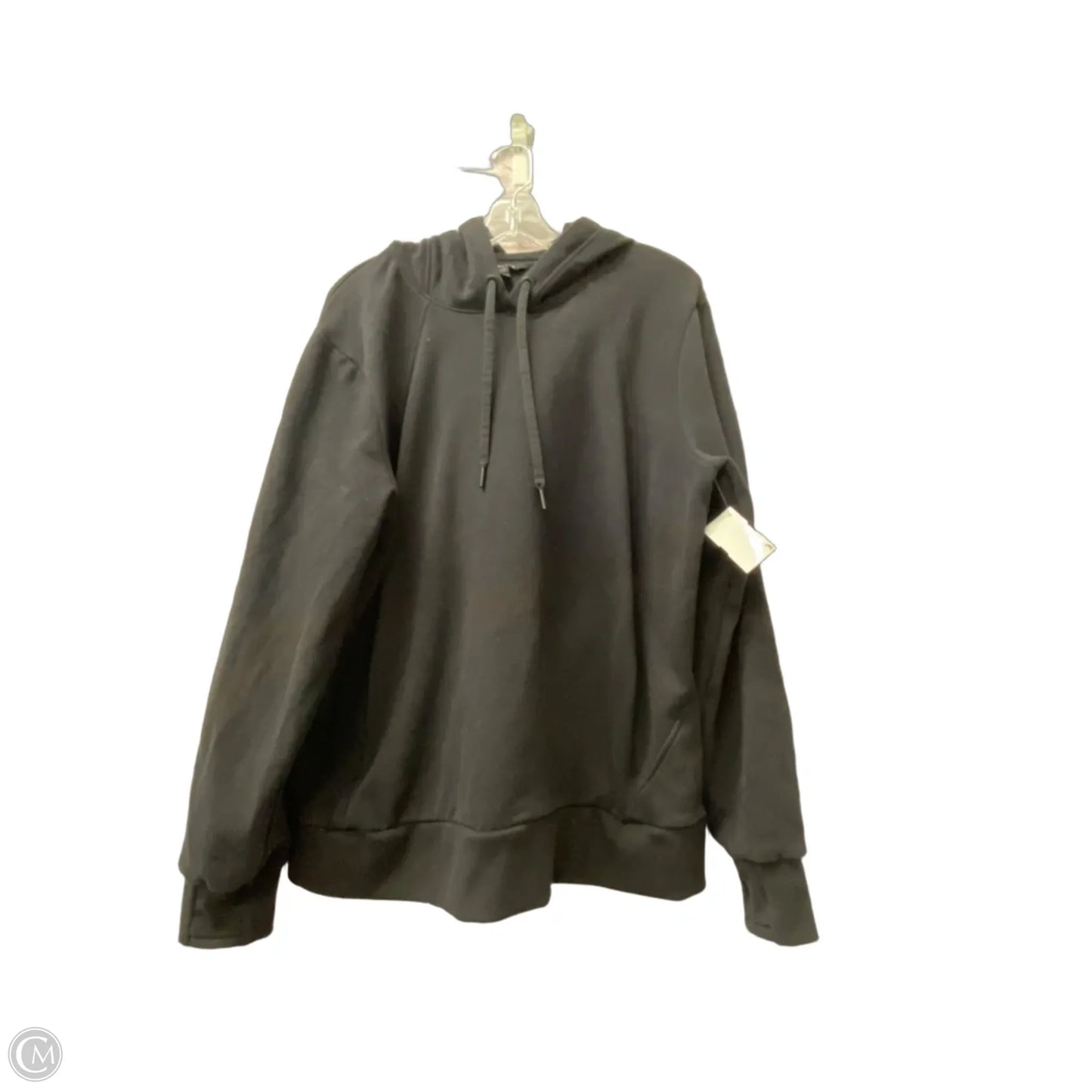 Athletic Sweatshirt Hoodie By Athleta In Black, Size: 1x