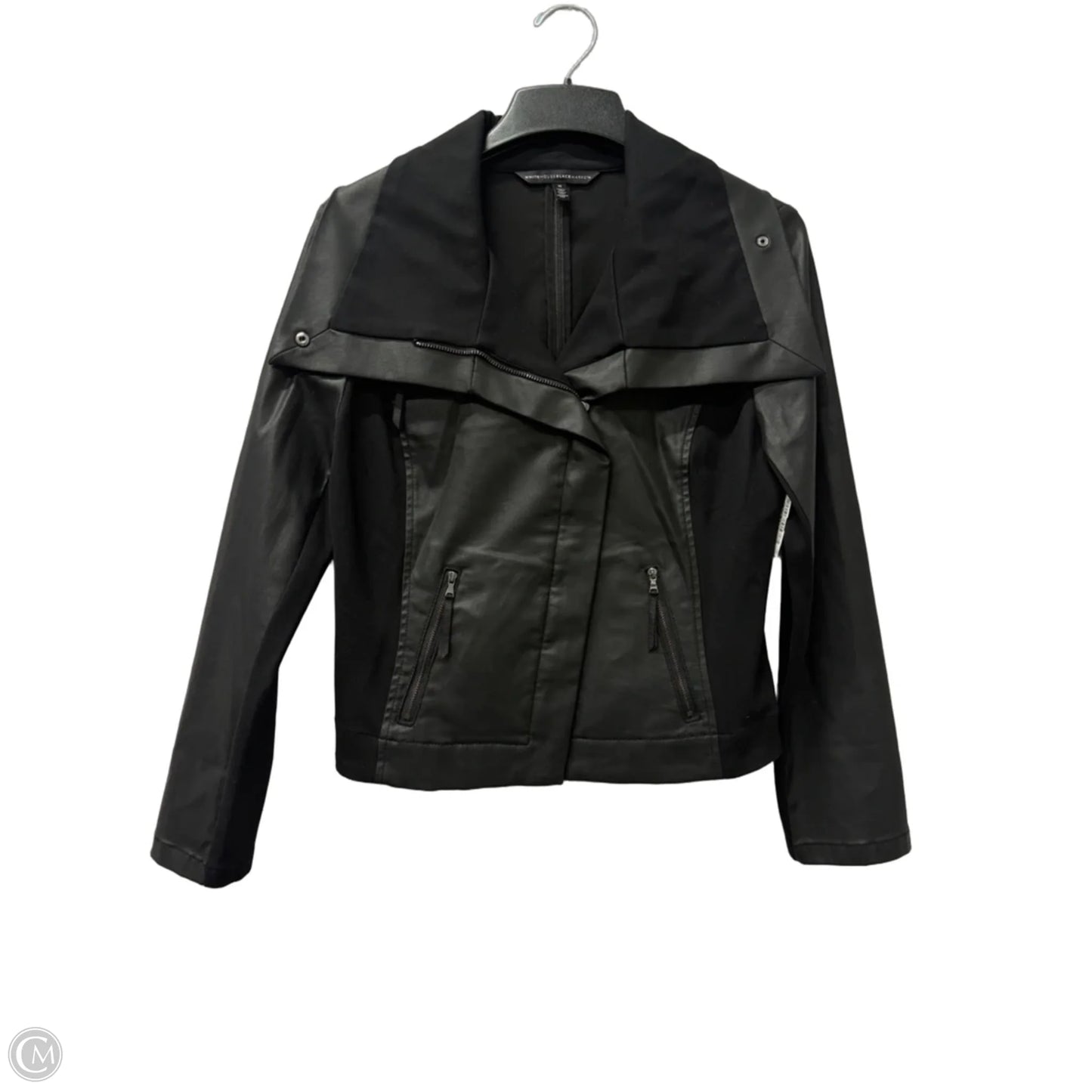 Jacket Moto By White House Black Market In Black, Size: M