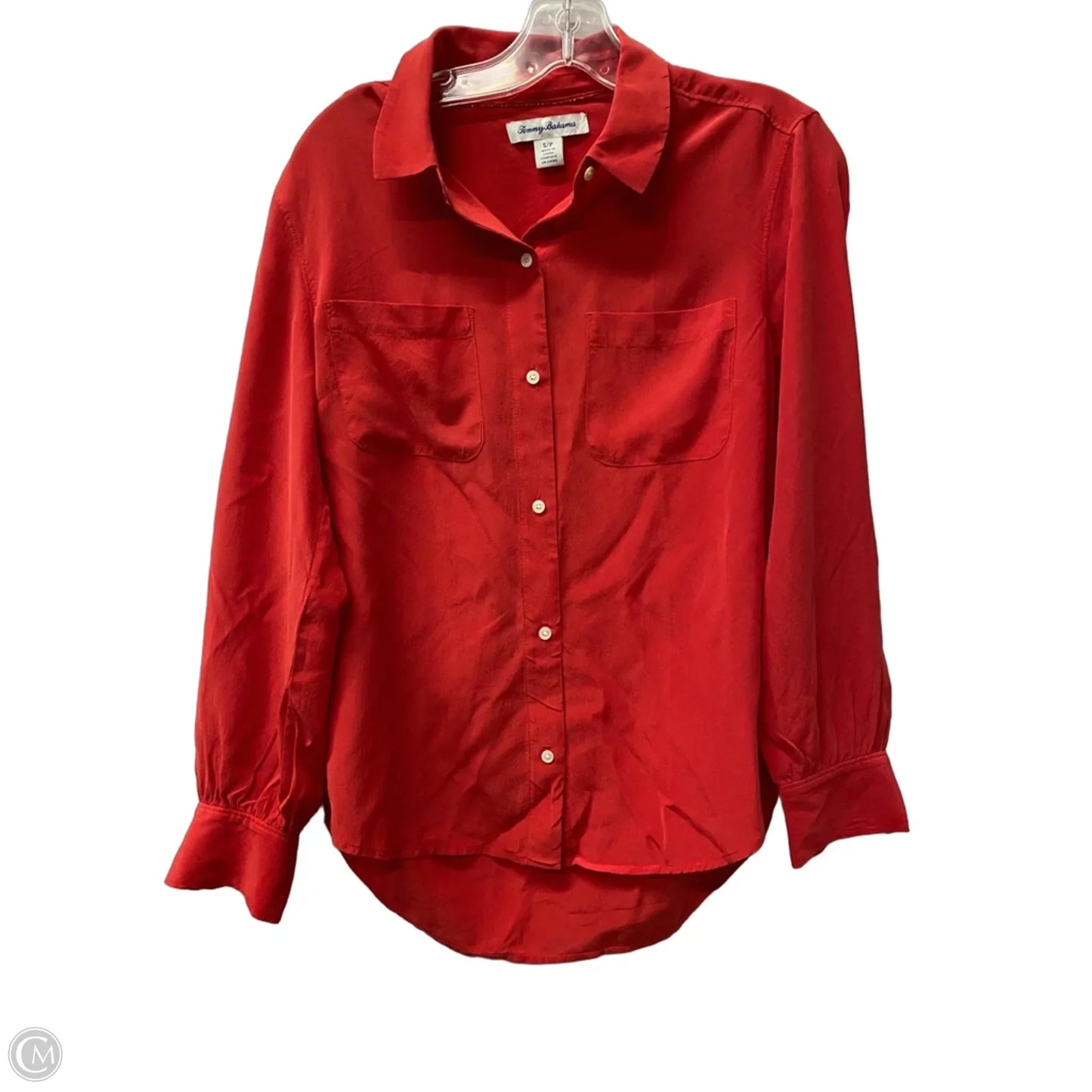 Top Long Sleeve By Tommy Bahama In Red, Size: S