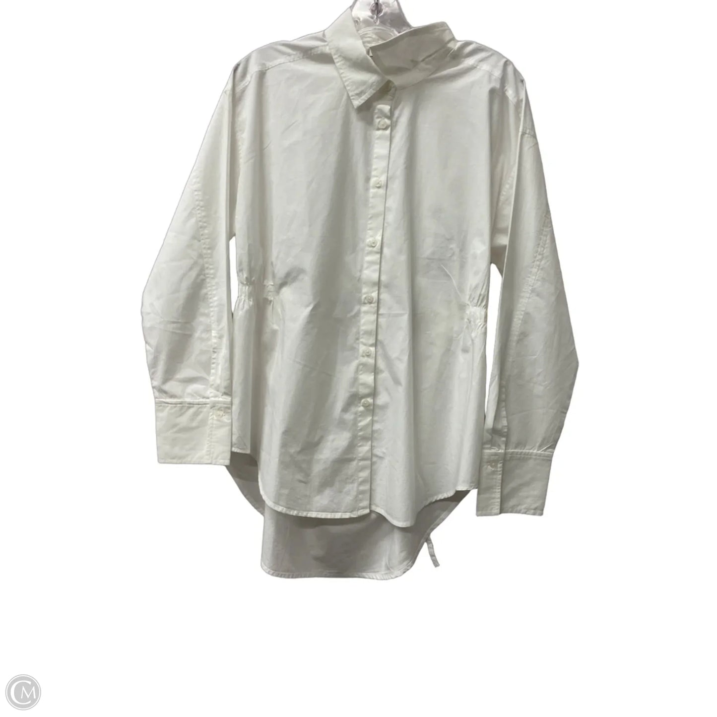 Top Long Sleeve By Loft In White, Size: M