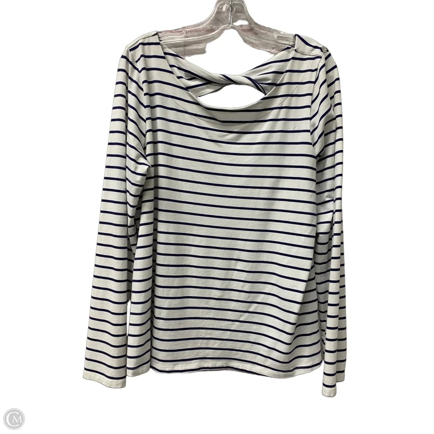 Top Long Sleeve Designer By Lilly Pulitzer In White, Size: Xl