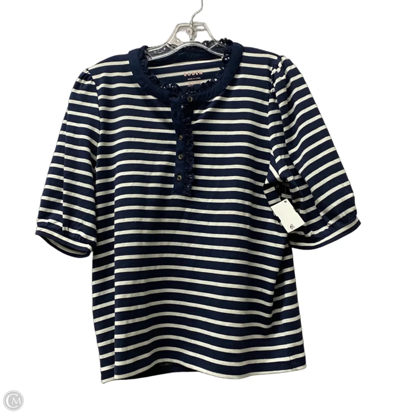 Top Short Sleeve By Boden In Blue, Size: M