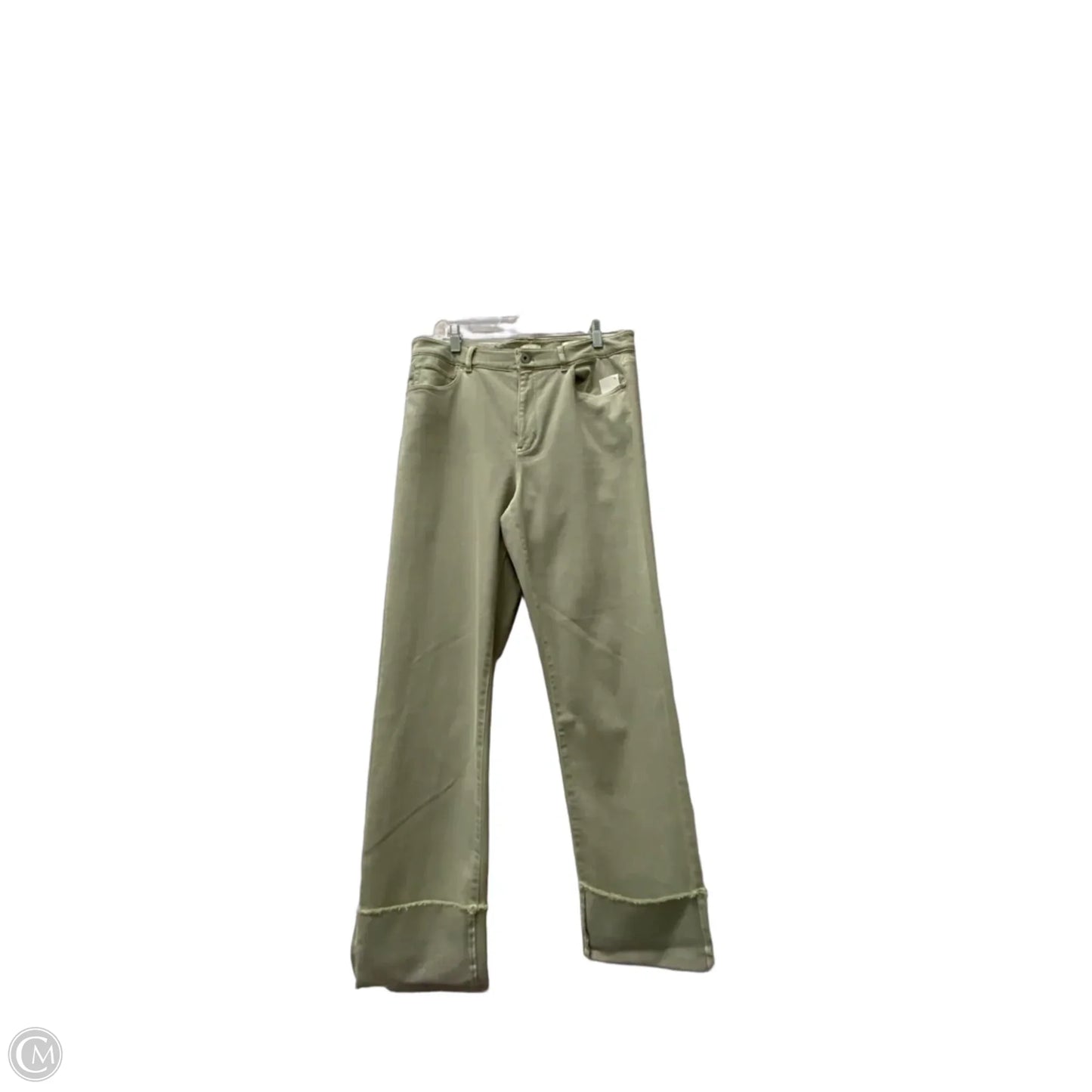 Jeans Cropped By J. Jill In Green, Size: 10