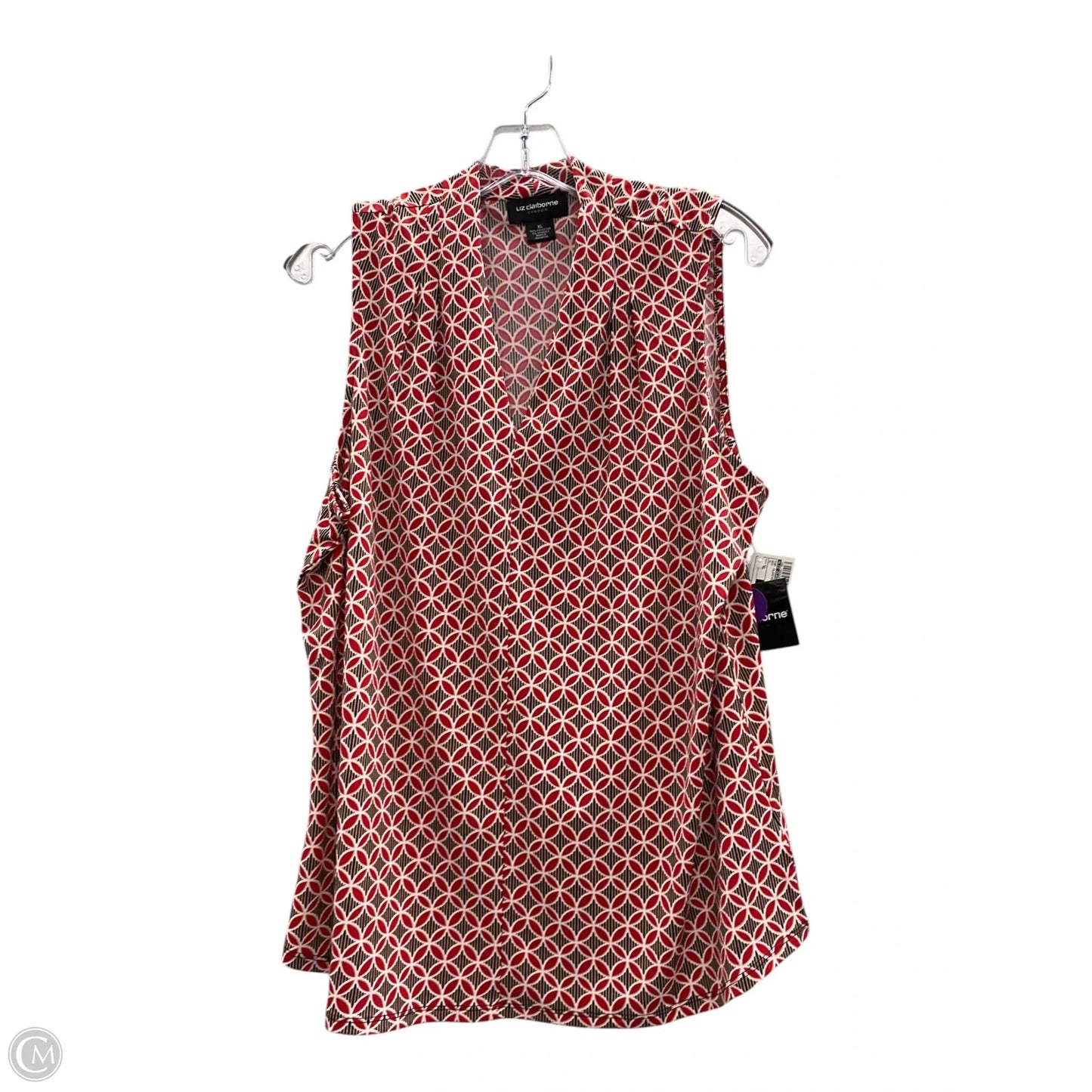 Top Sleeveless By Liz Claiborne In Red, Size: Xl