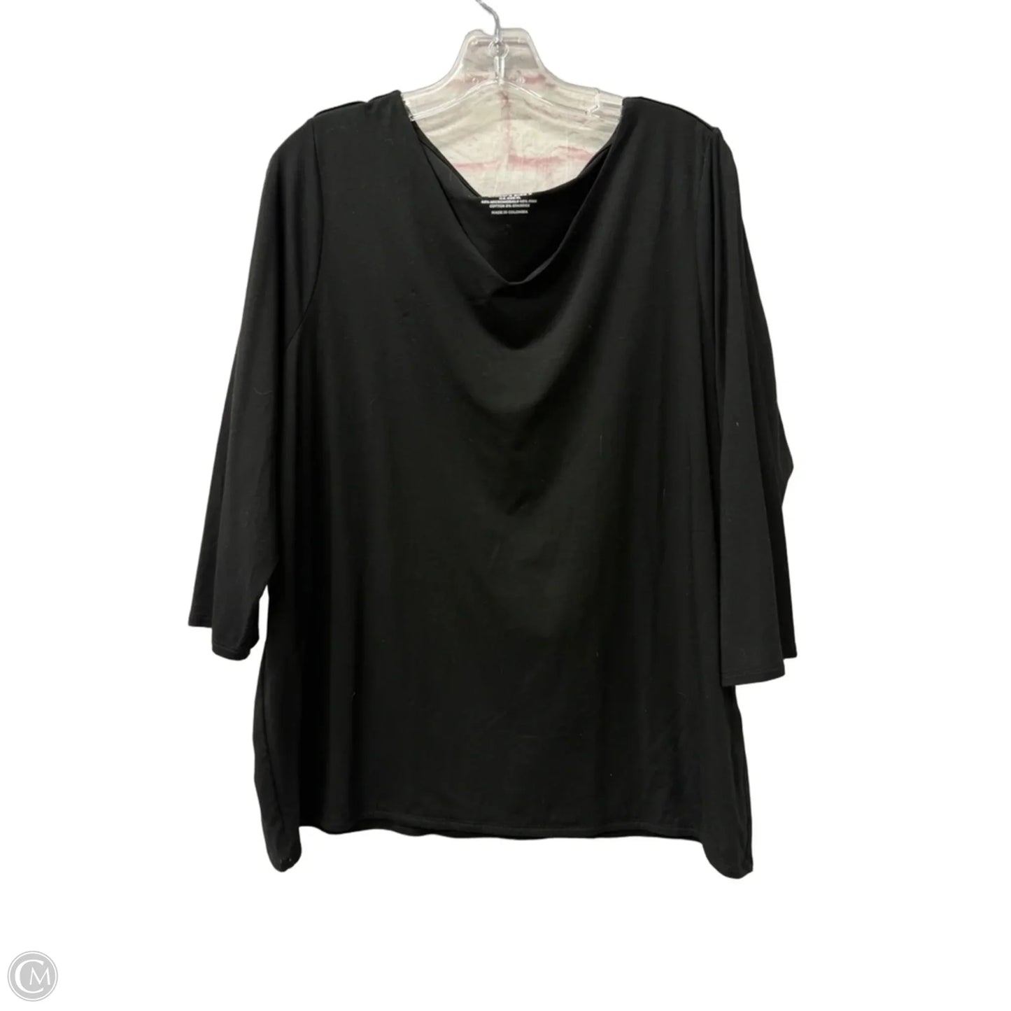 Top Long Sleeve By Chicos In Black, Size: Xl