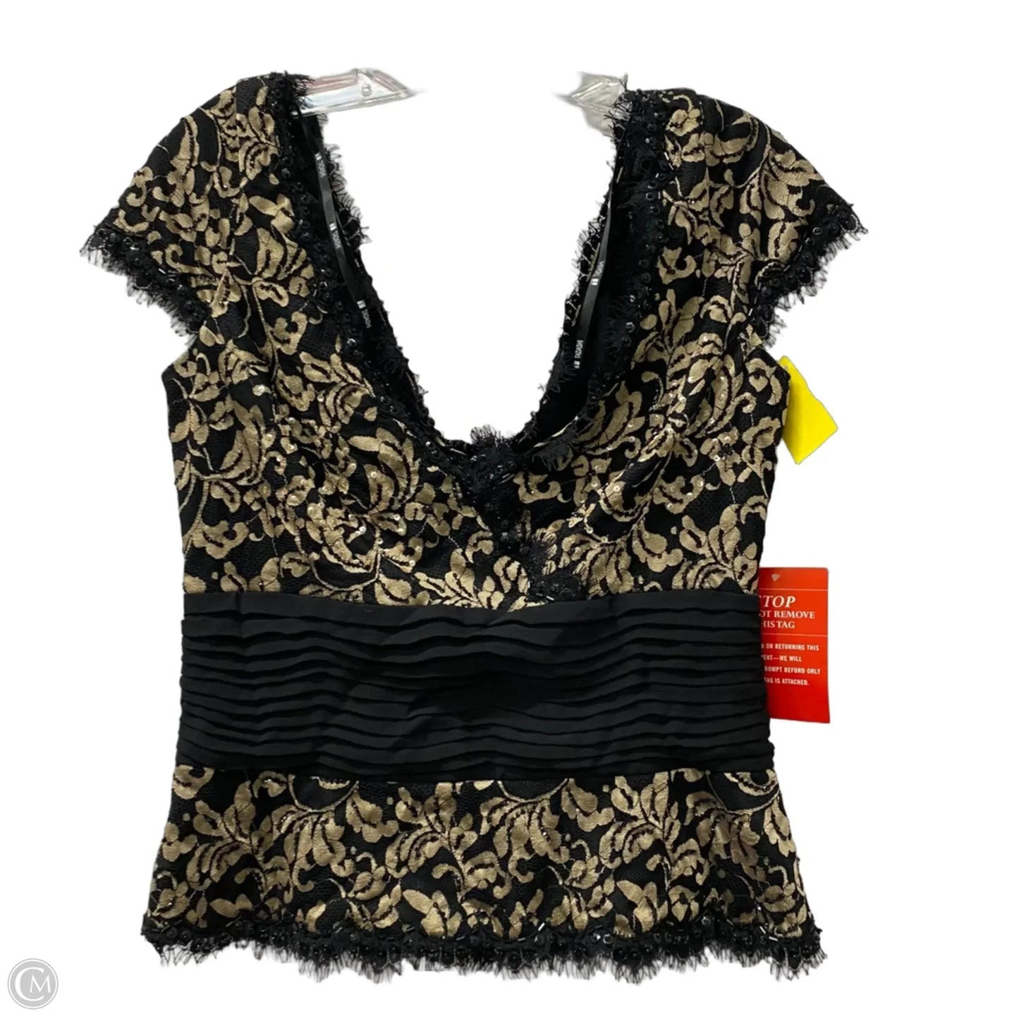 Top Sleeveless by tadashi In Black, Size: M