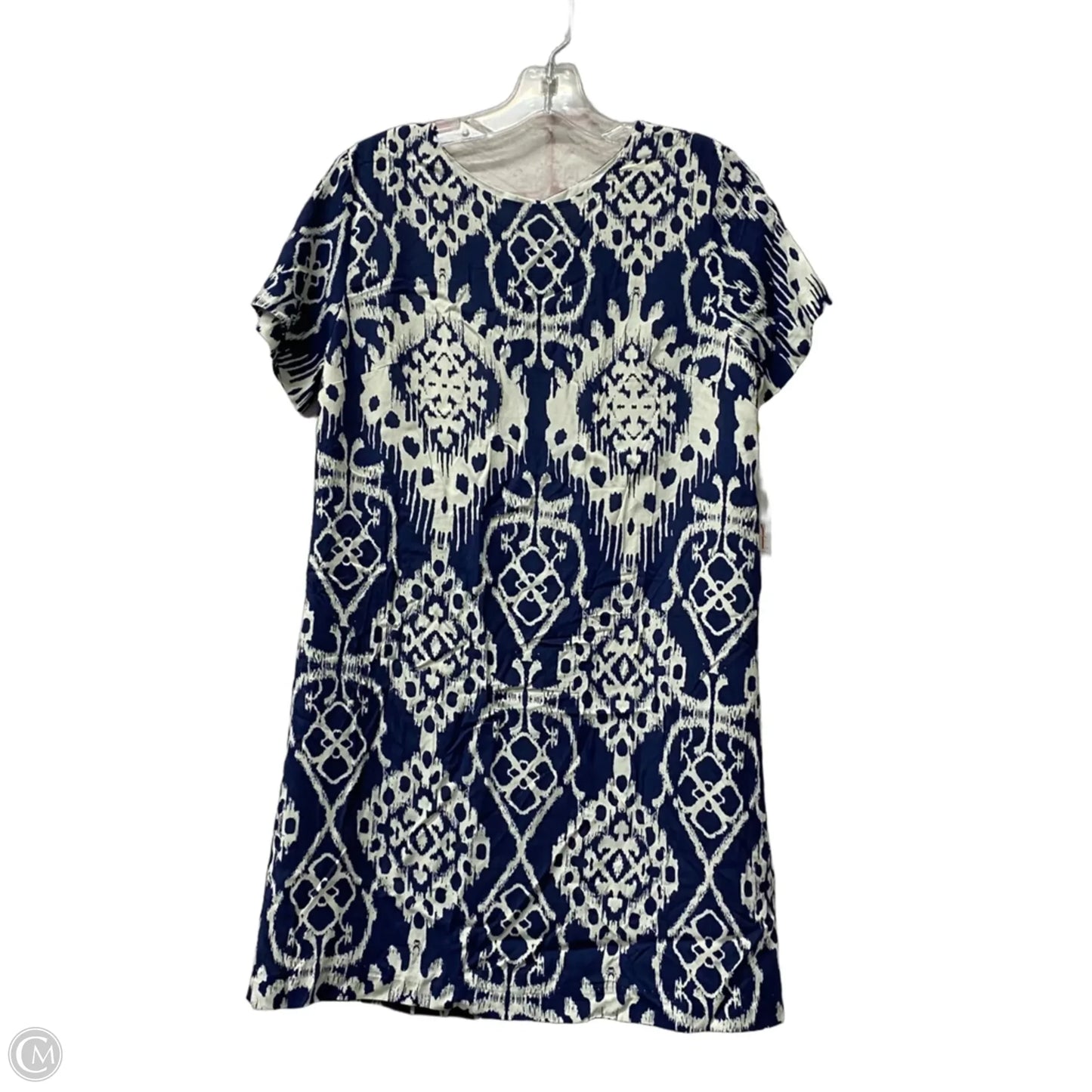 Dress Casual Short By Lucy In Blue & White, Size: S