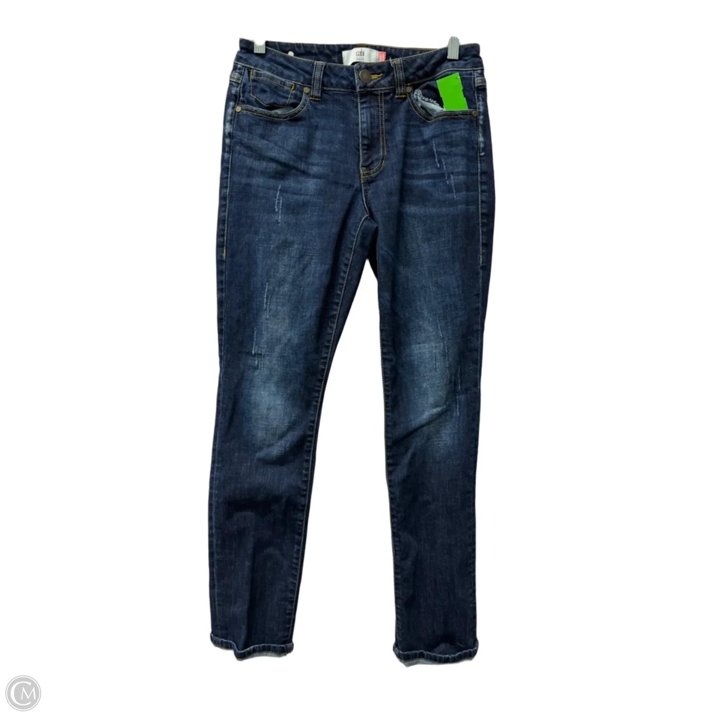 Jeans Straight By Cabi In Blue Denim, Size: 4