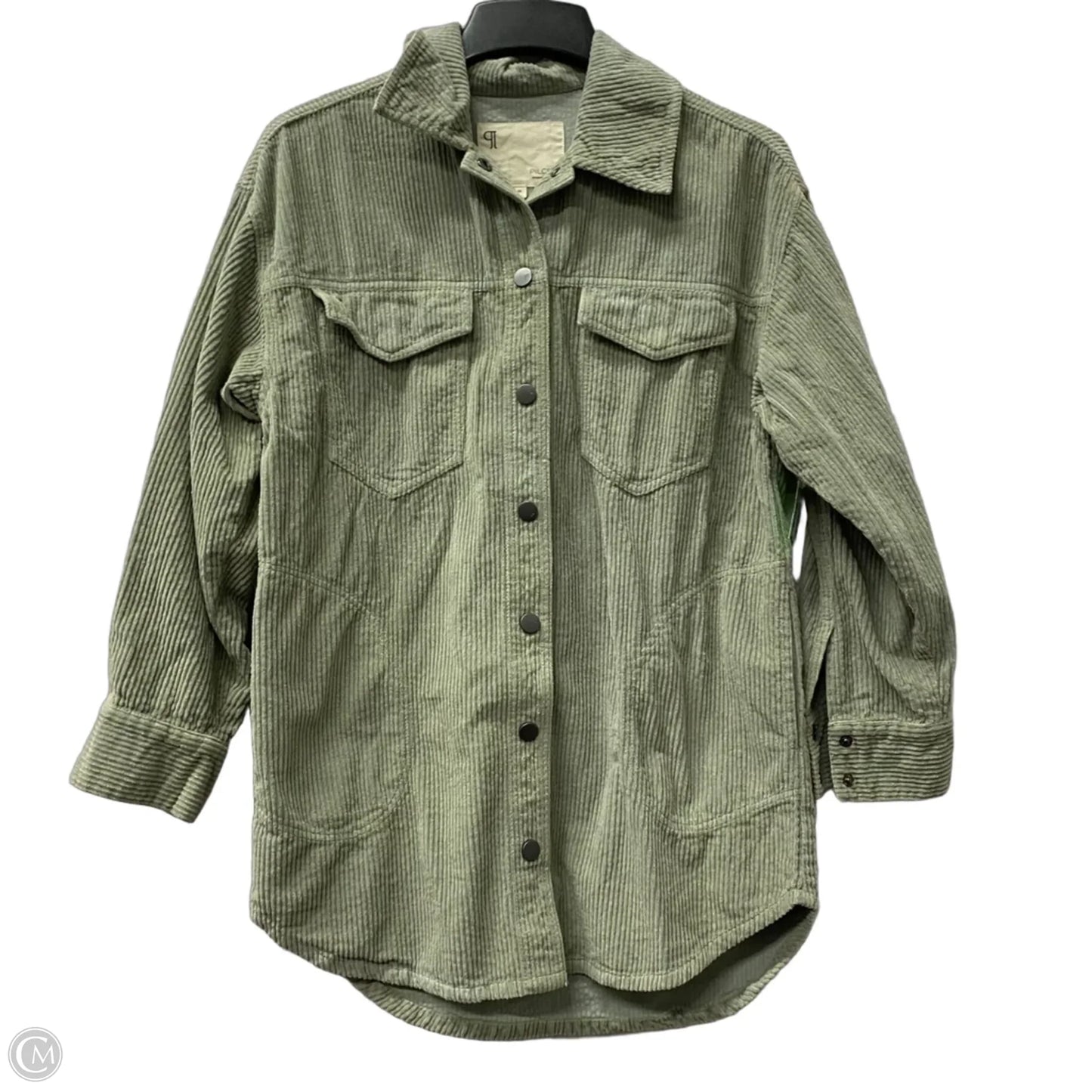 Jacket Shirt By Pilcro In Green, Size: Xs