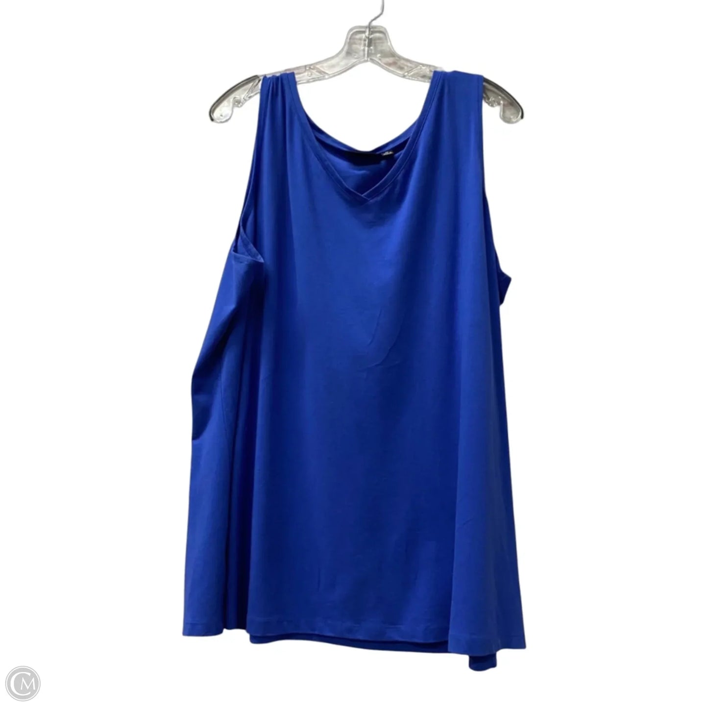 Top Sleeveless By Susan Graver In Blue, Size: 2x