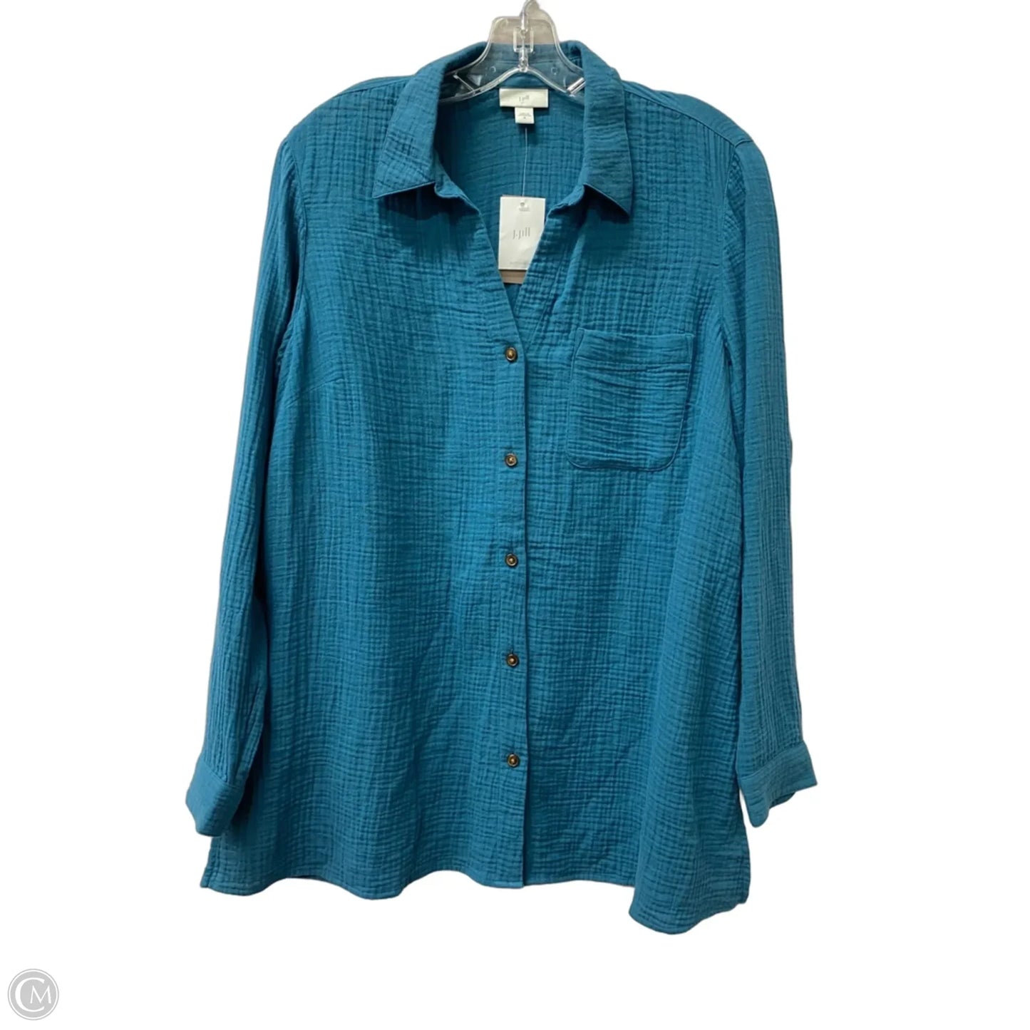 Top Long Sleeve By J. Jill In Blue, Size: M
