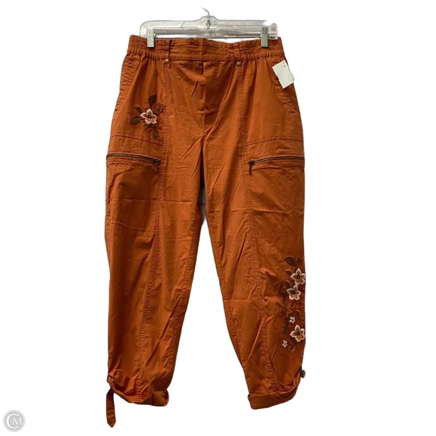 Pants Cropped By Soft Surroundings In Orange, Size: 12p
