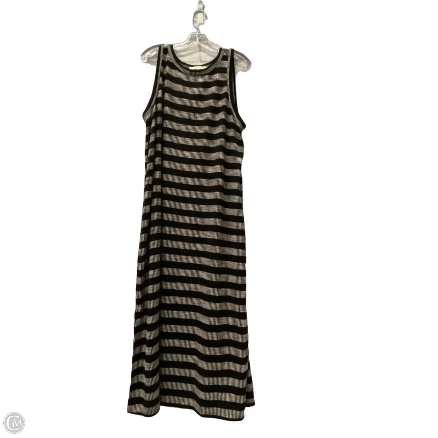 Dress Casual Maxi By Loft In Black & Pink, Size: Xl