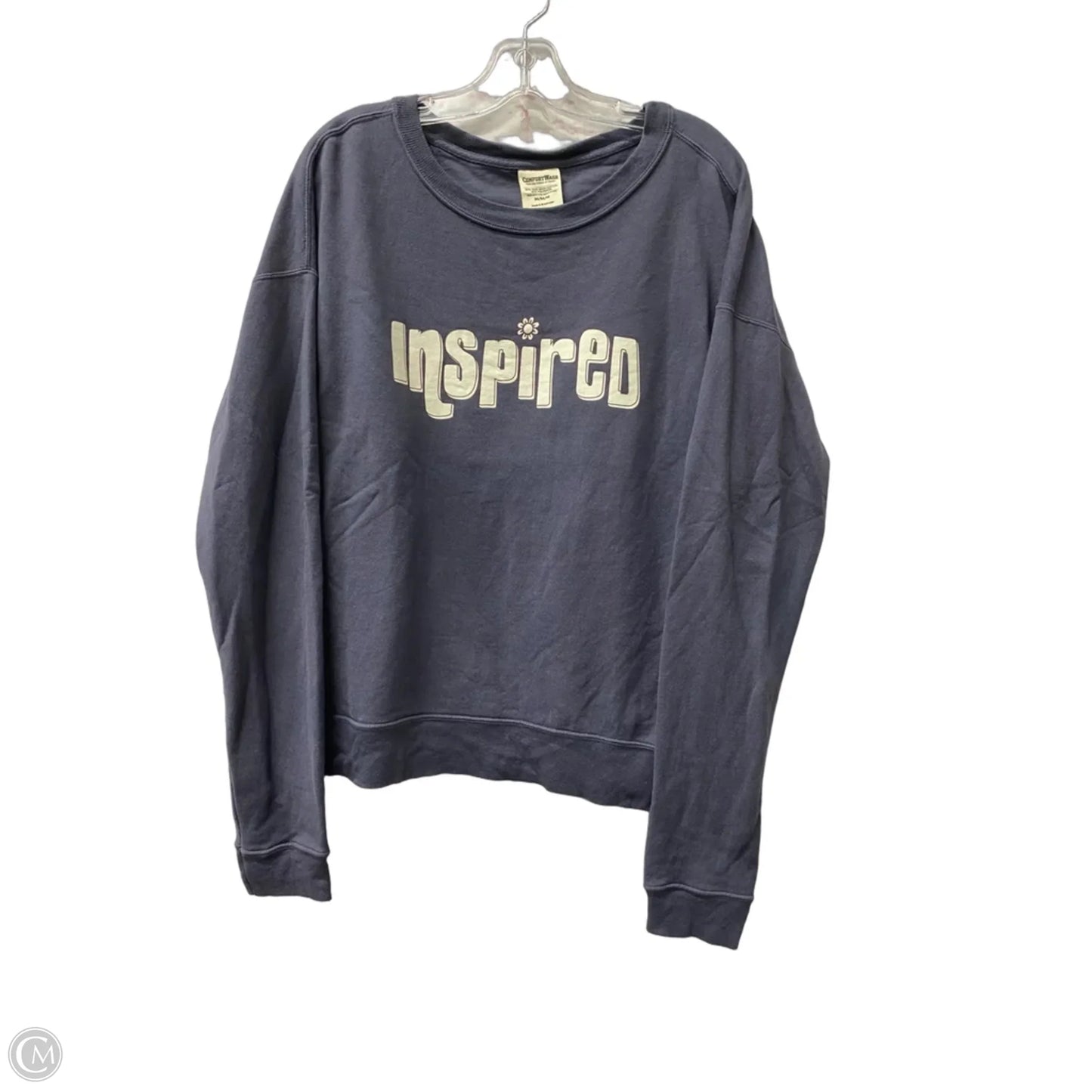 Sweatshirt Crewneck By Cme In Blue, Size: M