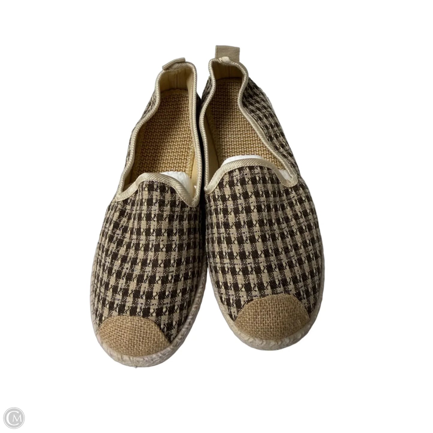 Shoes Flats In Brown & Tan, Size: 7.5
