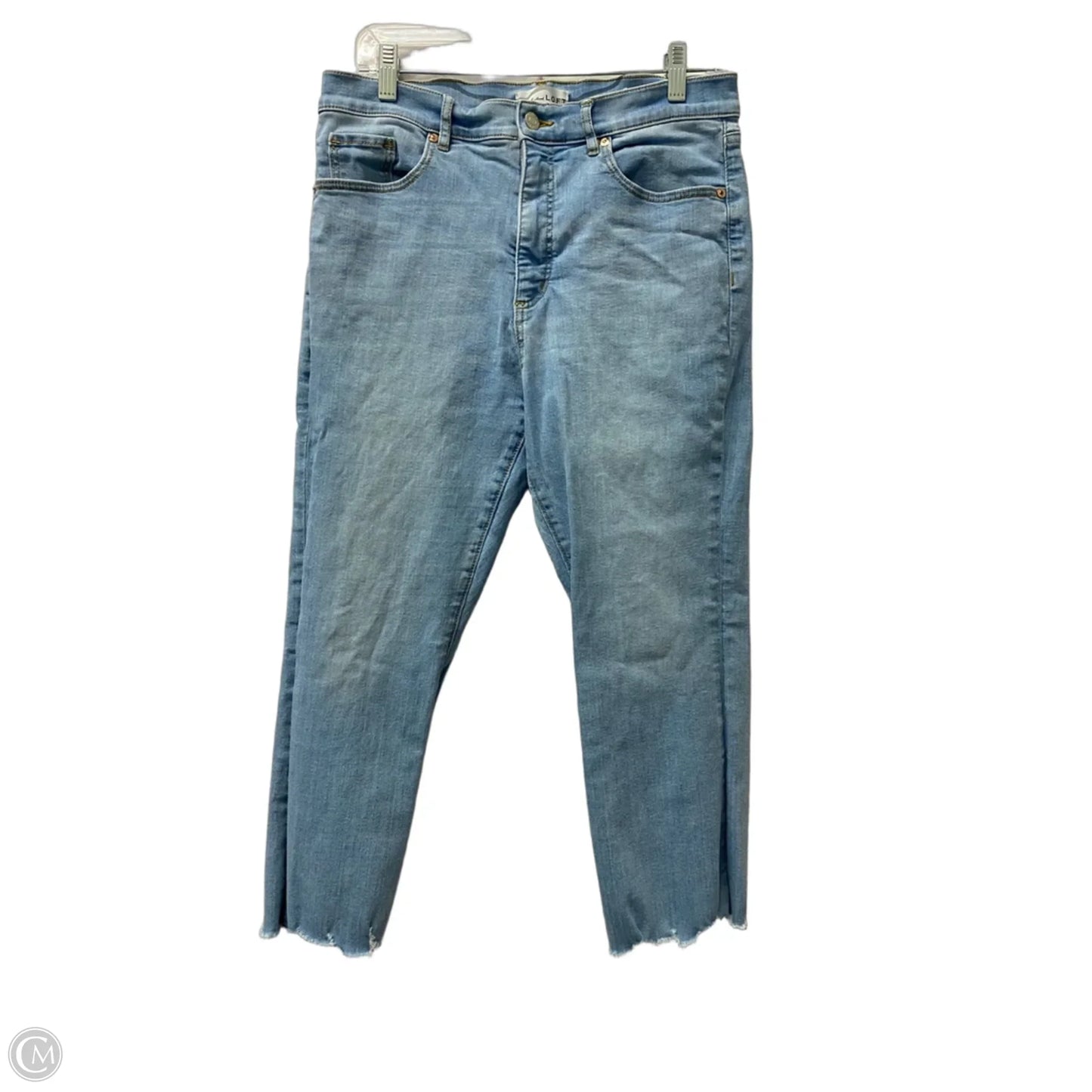 Jeans Cropped By Loft In Blue Denim, Size: 12