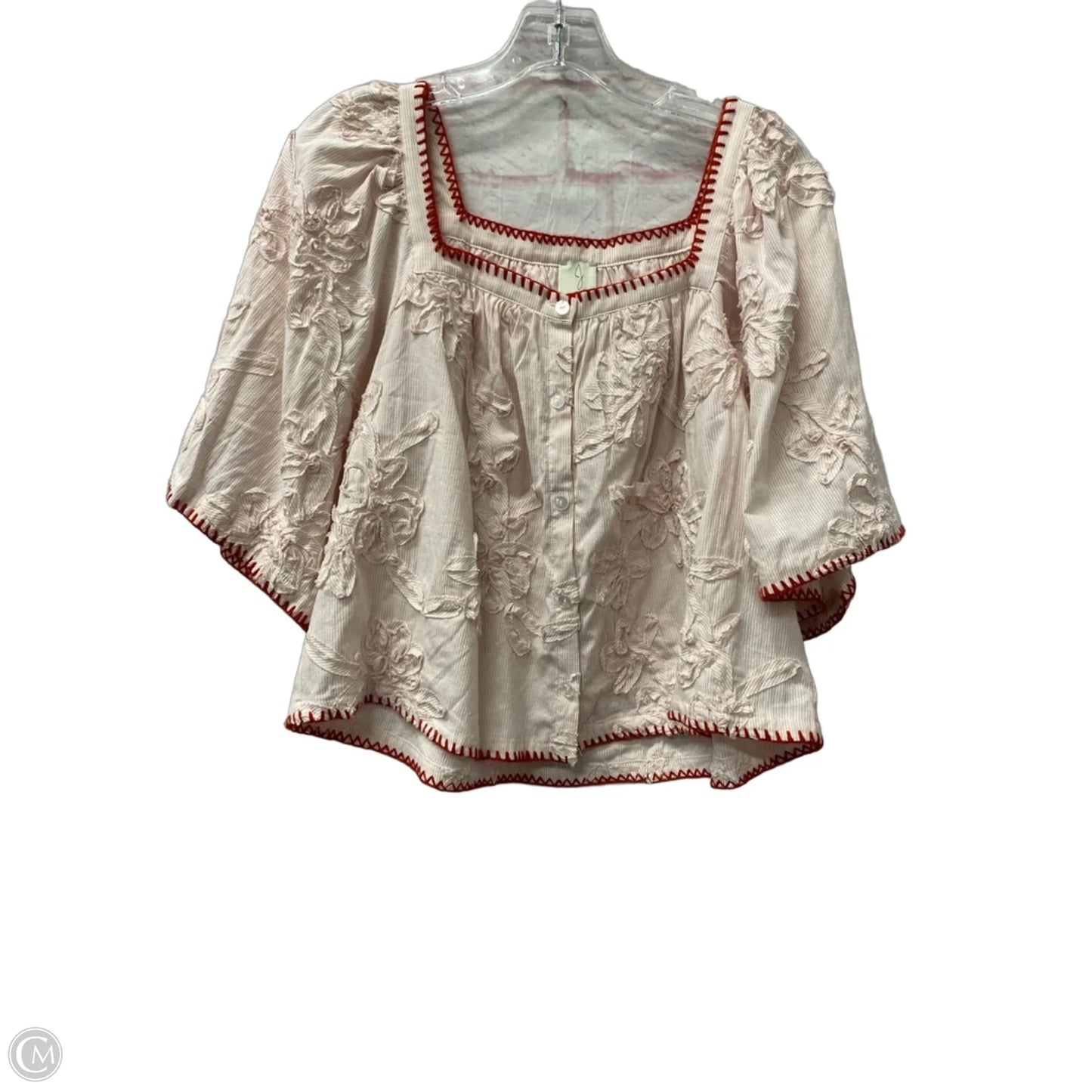 Top Short Sleeve By Joie In Pink, Size: M