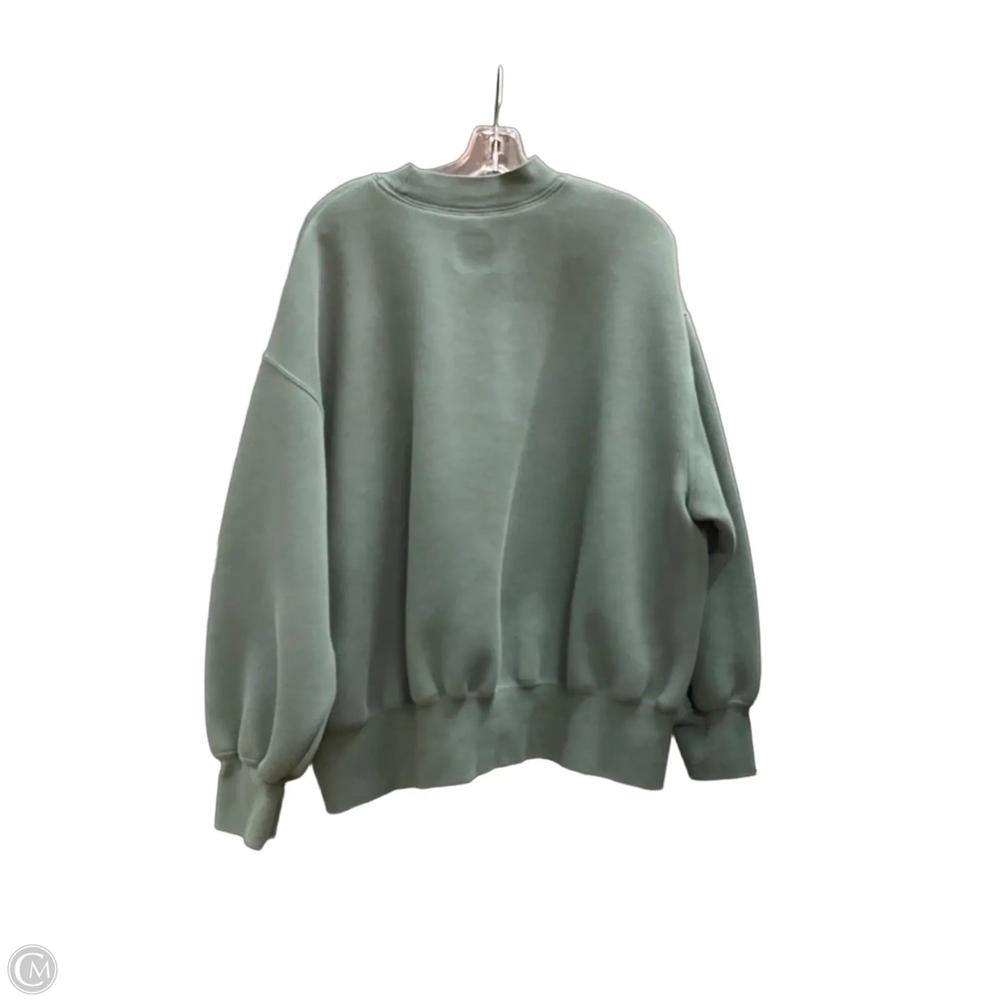 Sweatshirt Collar By Nike In Green, Size: L