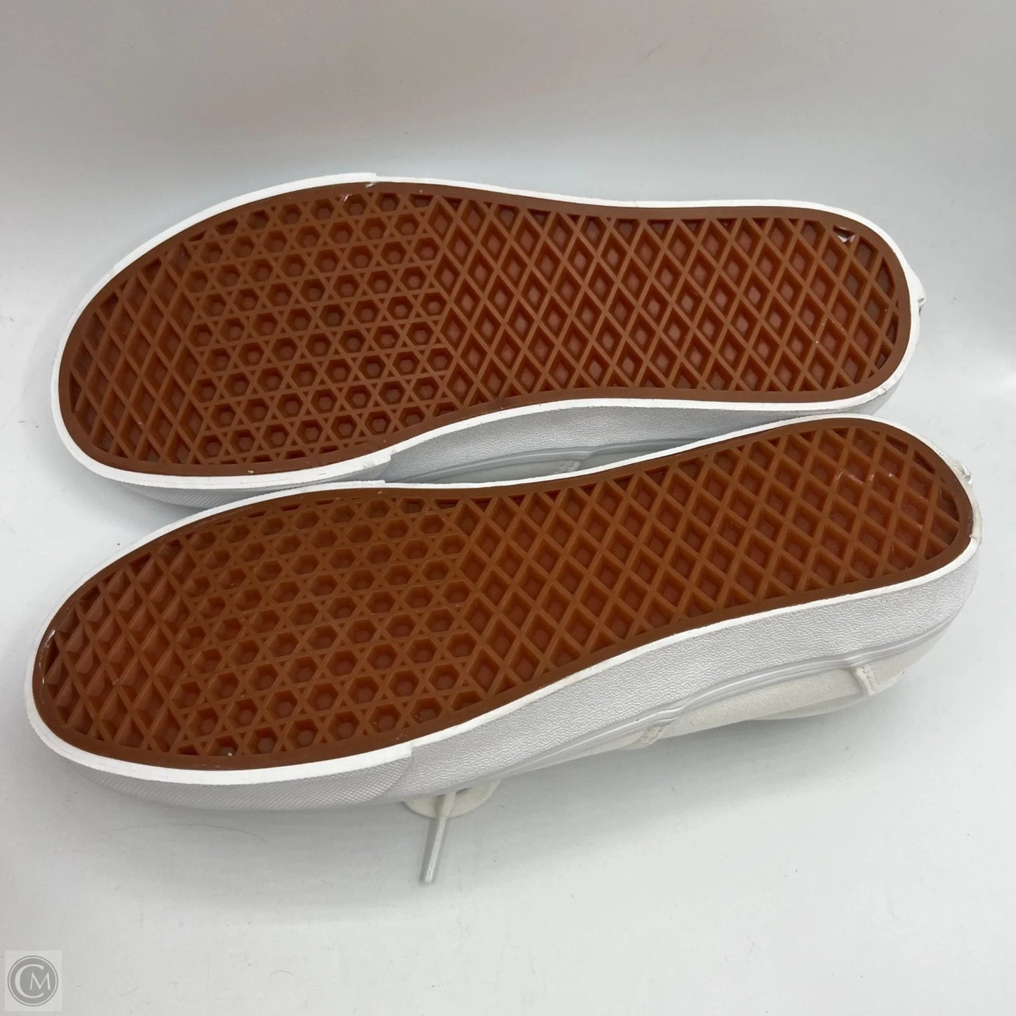 Shoes Flats By Vans In White, Size: 11